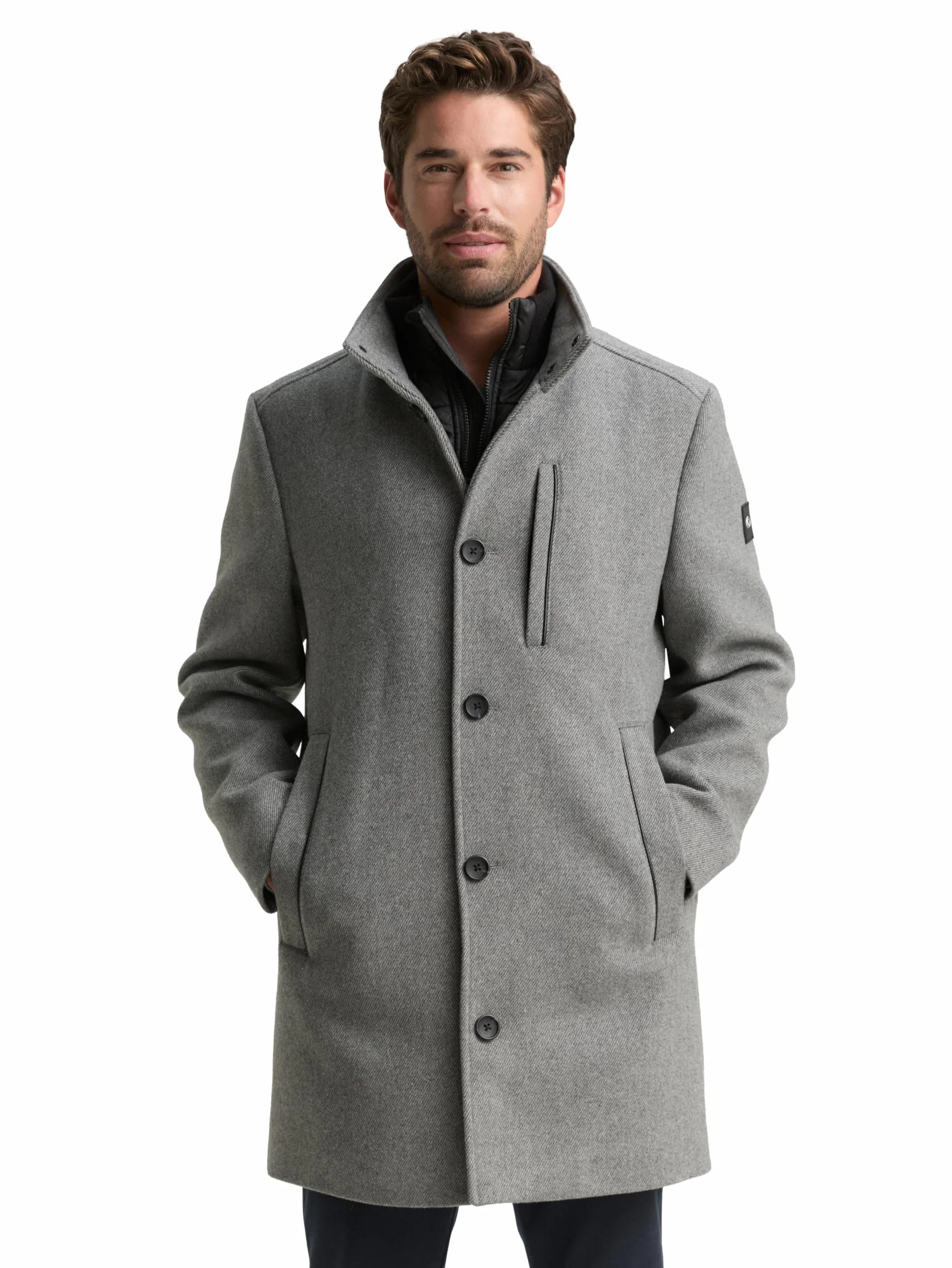 TOM TAILOR Płaszcz wełniany Mężczyźni 1046983