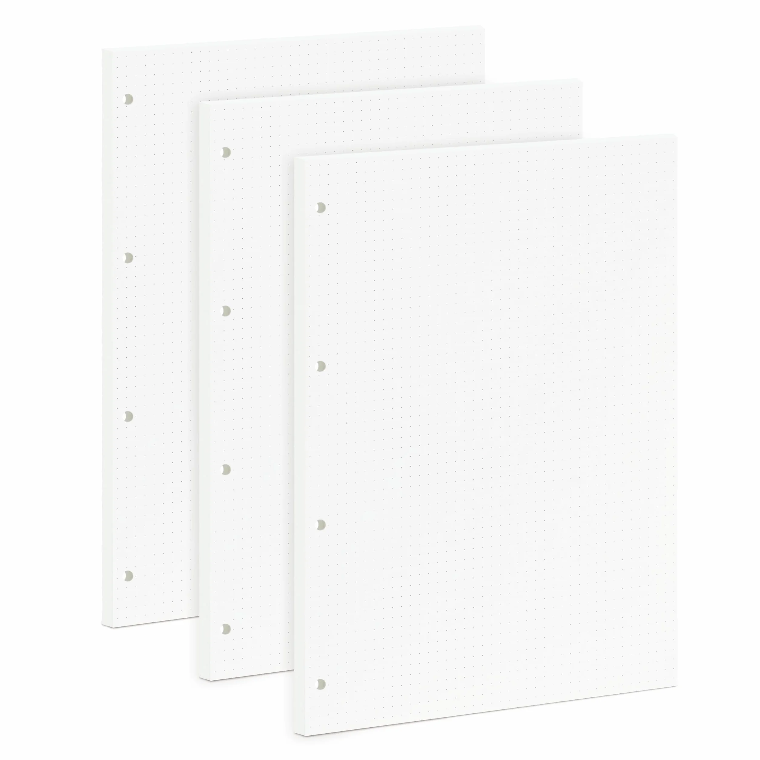 Papier uzupełniający format A4, 5 mm Punktematrix, 135 arkuszy segregatora 29 x 21 cm, 100 g/m² z 4 otworami, idealny do biura, nauki i kreatywności