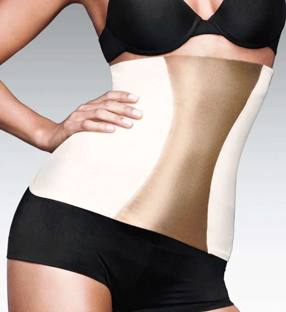 Maidenform Damska bielizna modelująca brzuch wyszczuplająca talię, wyszczuplająca talię, ultra mocna bielizna modelująca, Czarny, M