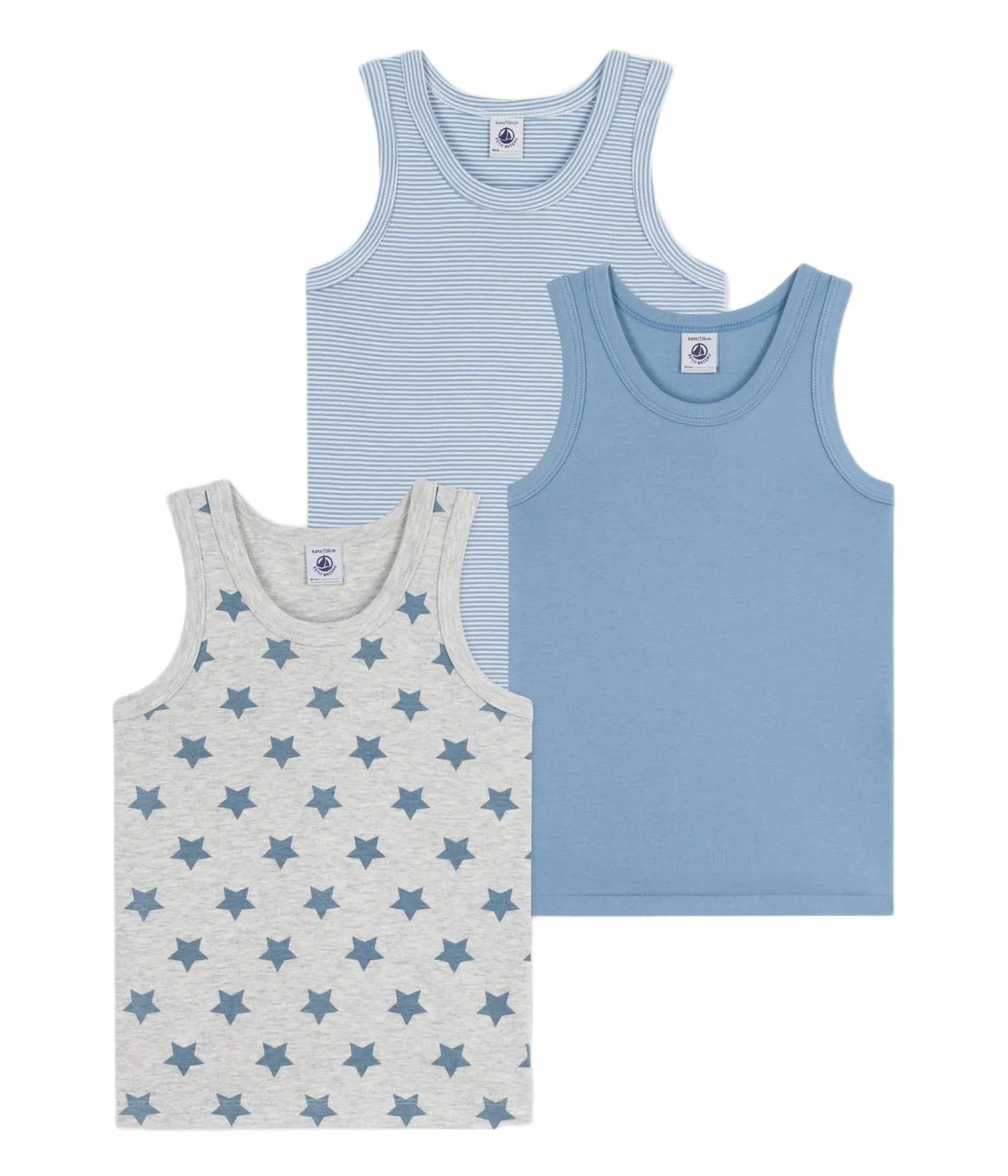Petit Bateau Bielizna DZIEŃ Chłopcy 3 Deb Etoi