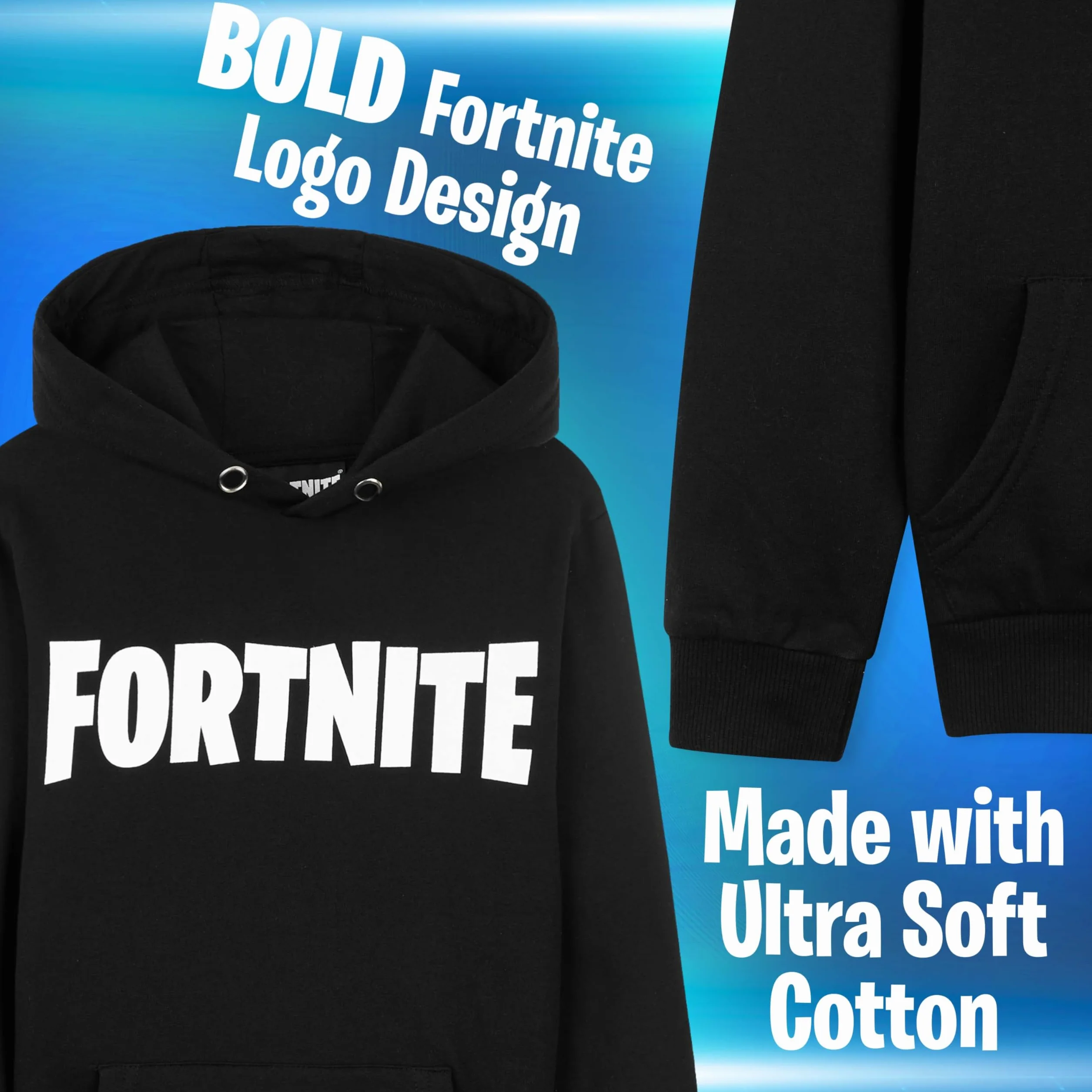 Fortnite Bluza z kapturem Chłopcy Fortnite Text-logo Jungen Kapuzenpulli Rosa