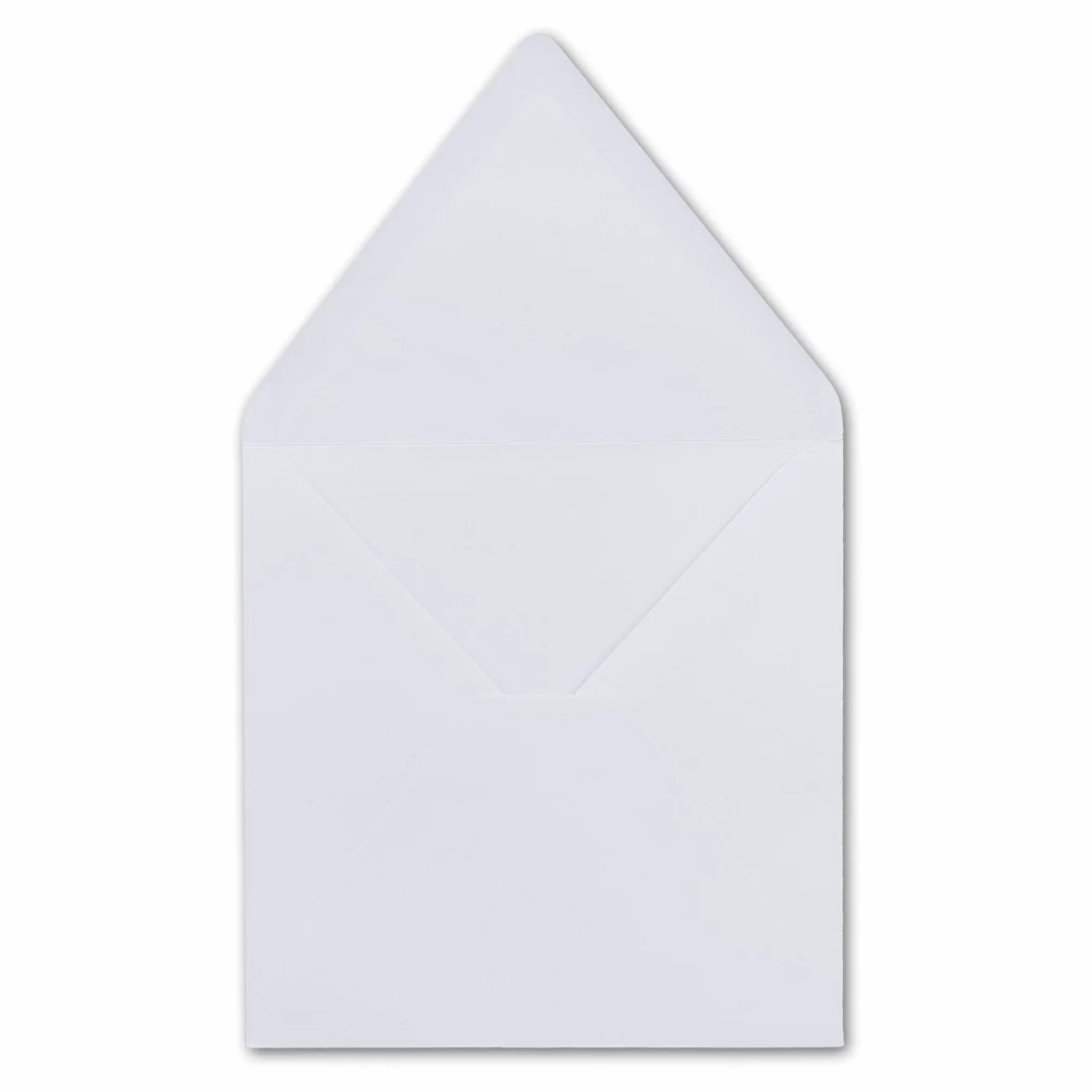 50 kwadratowych kopert białe 12,5 x 12,5 cm 120 g/m² klejenie na mokro koperty bez okienka, idealne na Boże Narodzenie, zaproszenia lub do przechowywania CD/DVD/Blue-Ray