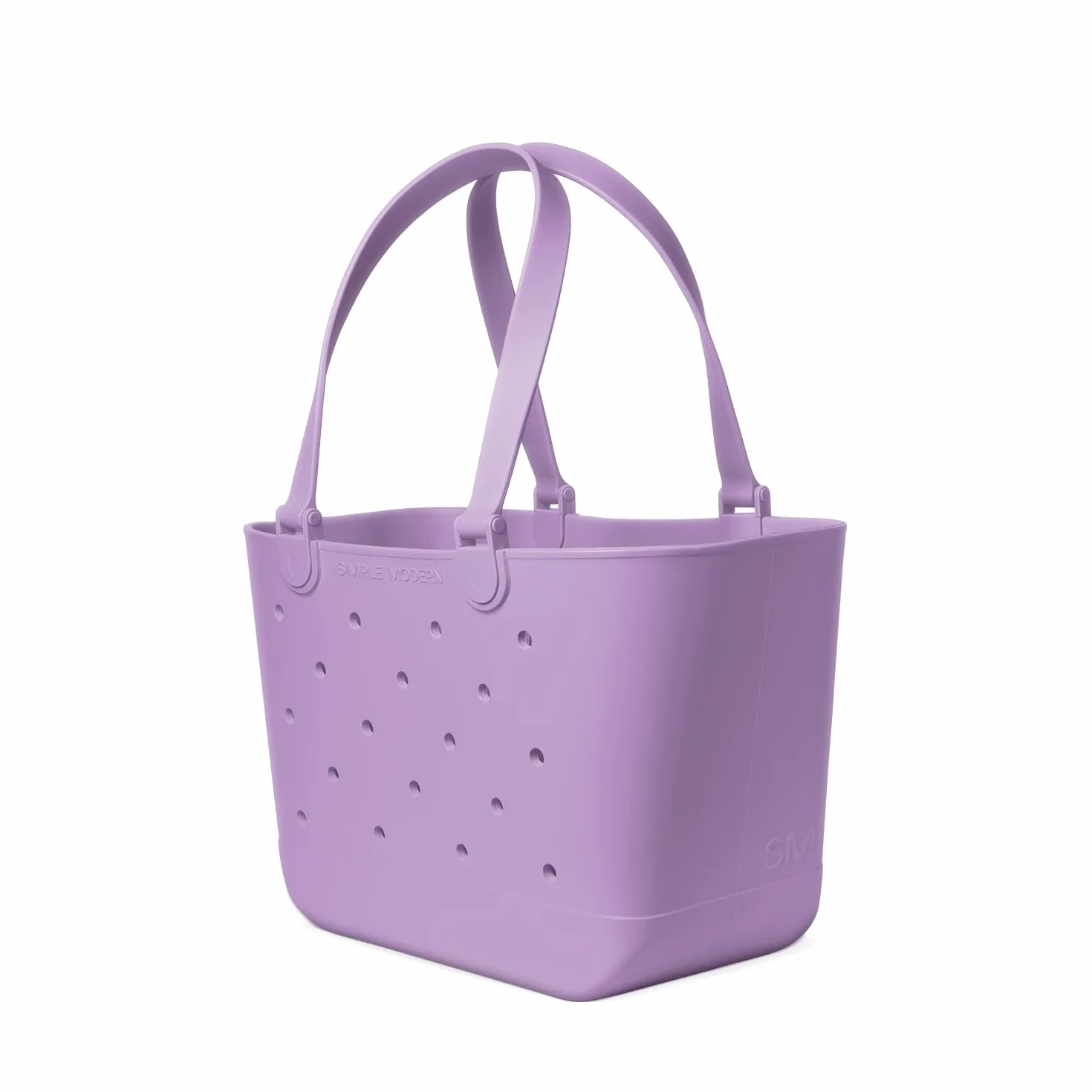 Simple Modern Torba plażowa z gumy, Purple Breeze, l