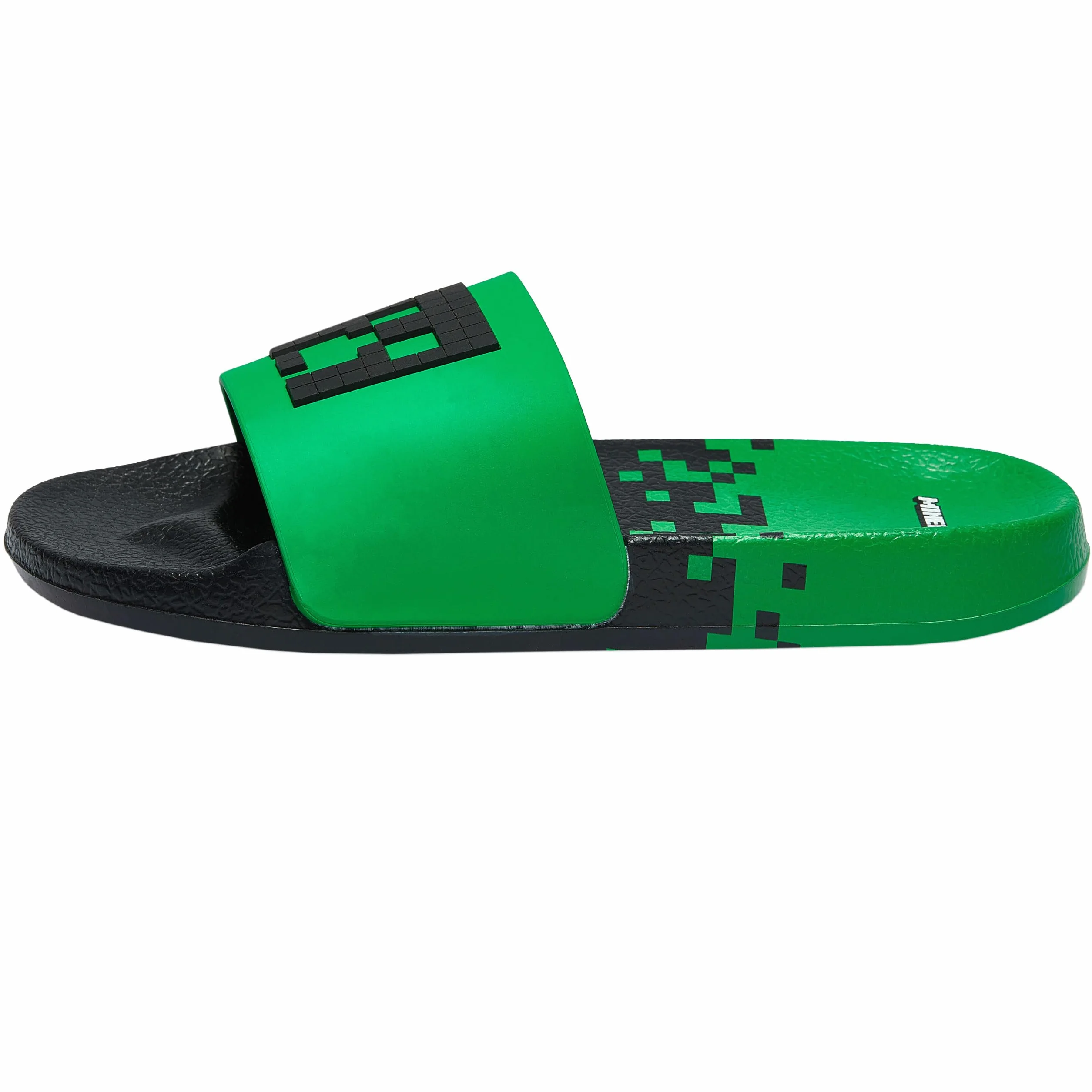 Minecraft Klapek Dla Chłopców | Sandały Creeper Dla Chłopców | Buty Do Basenu Gamingowe | Klapki Dziecięce | Oficjalny Merchandise | Zielony 32