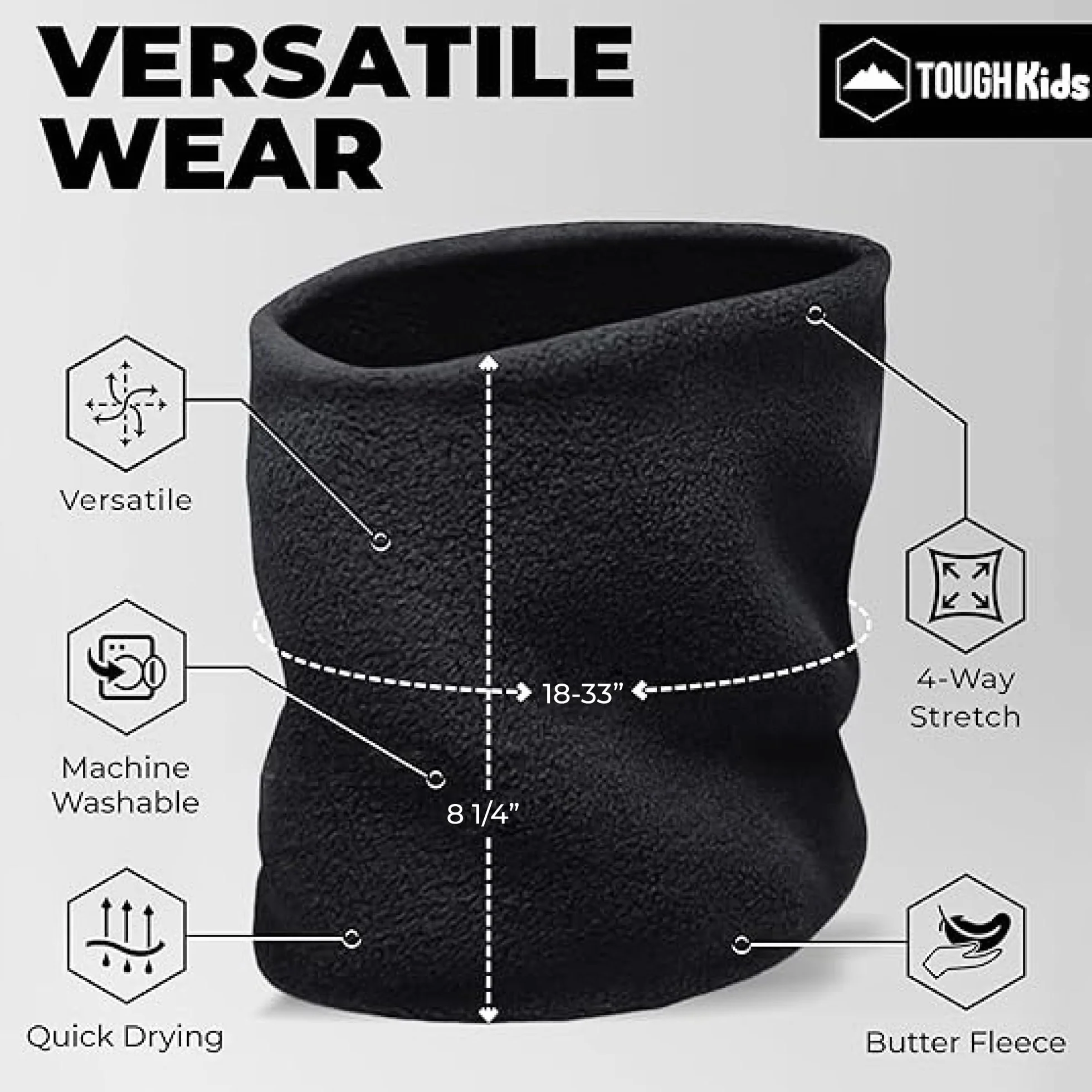 Tough Headwear Wytrzymały ocieplacz na szyję dla dzieci