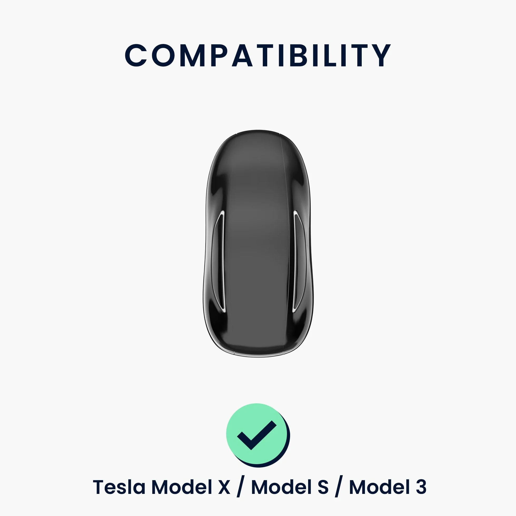 kwmobile Etui na klucze kompatybilne z kluczem samochodowym Tesla Model X, miękkie etui ochronne na kluczyki samochodowe z TPU - czarny matowy/czarny