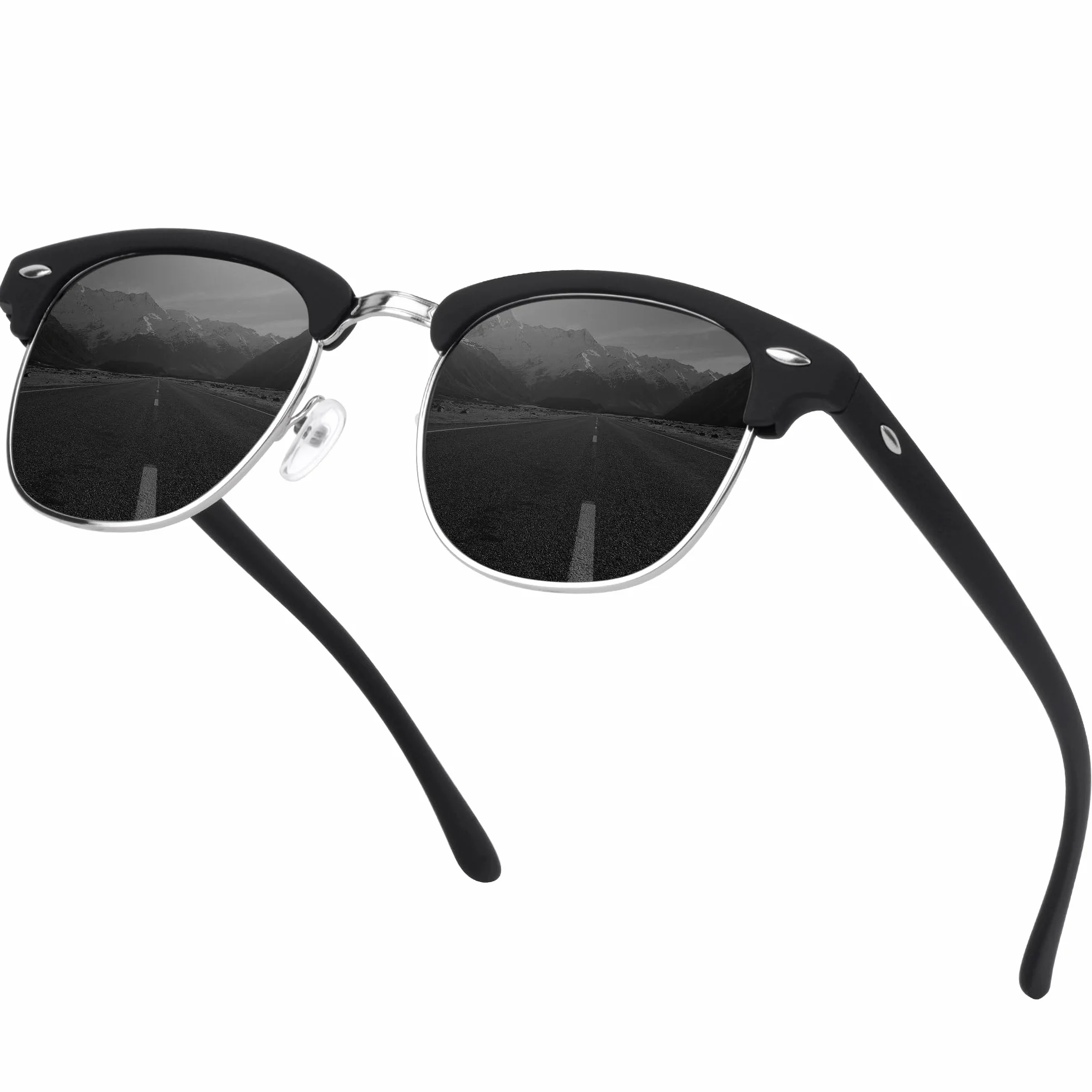 Okulary przeciwsłoneczne Gimdumasa Polarized dla mężczyzn Półramkowe okulary przeciwsłoneczne dla mężczyzn i kobiet Retro okulary przeciwsłoneczne do jazdy samochodem z filtrem UV400