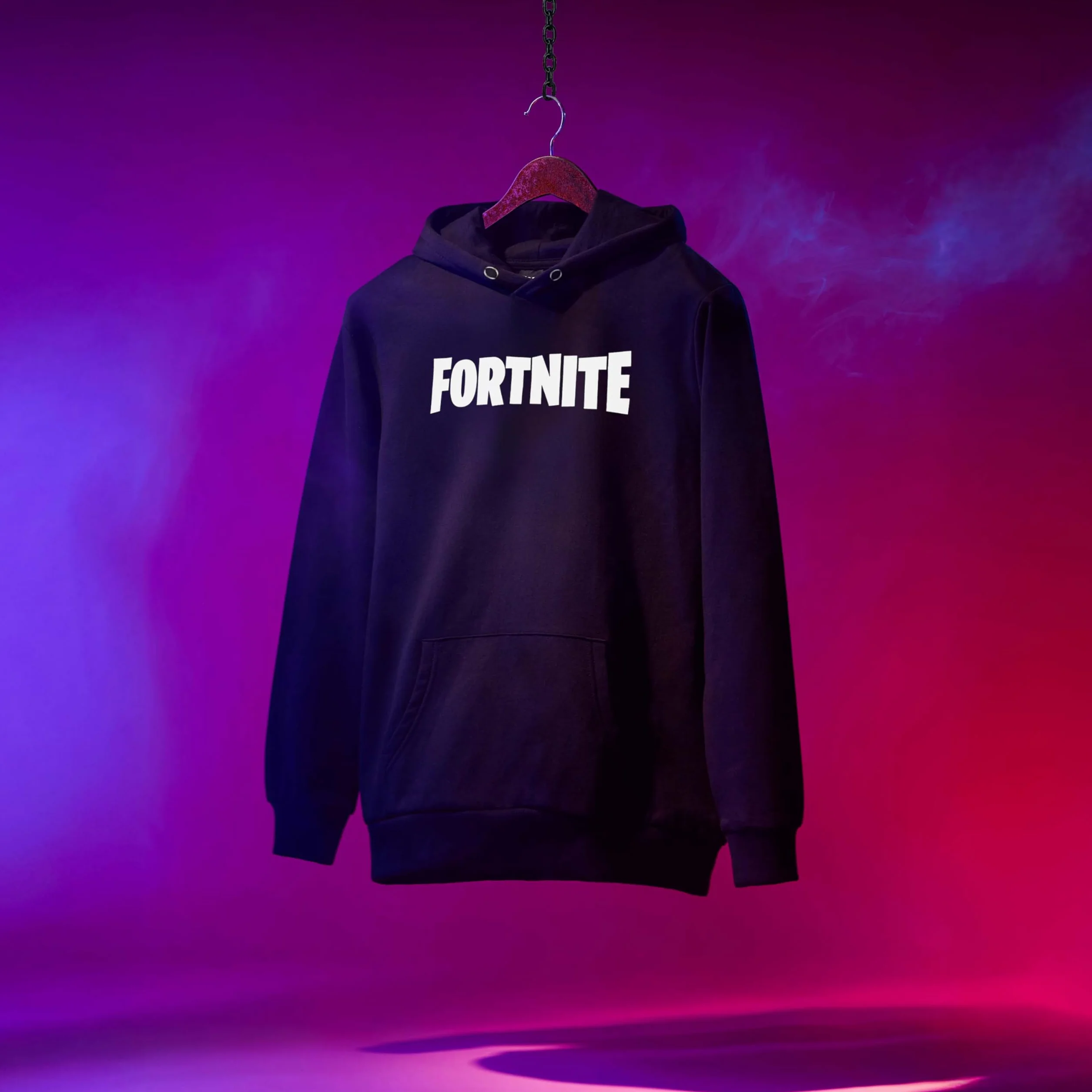 Fortnite Bluza z kapturem Chłopcy Fortnite Text-logo Jungen Kapuzenpulli Rosa