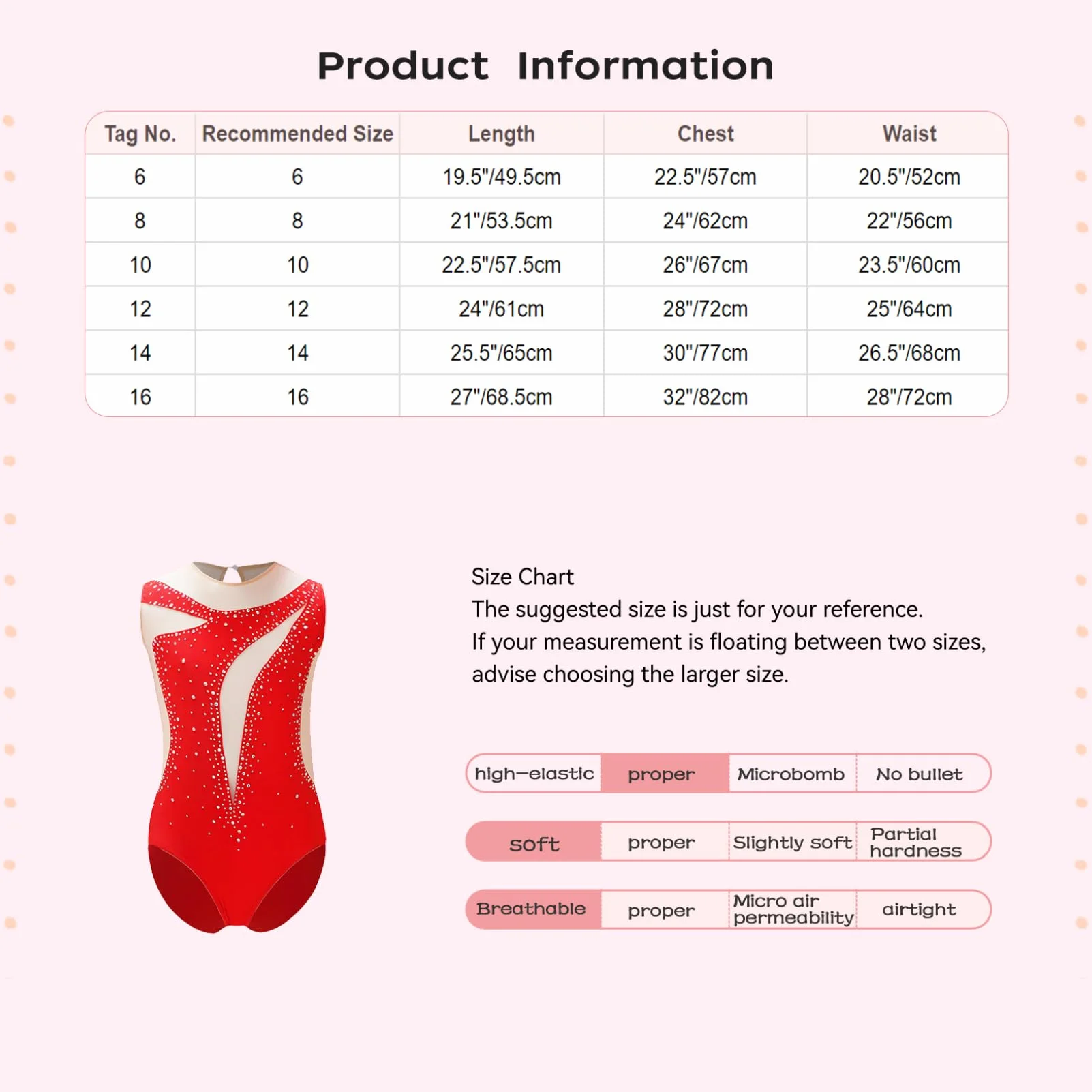Oyolan Dziecko Dziewczyna Trykot Gimnastyka Bez rękawów Body Siłownia Taniec Balet Leotard Rhinestone Skating Strój Pokaż
