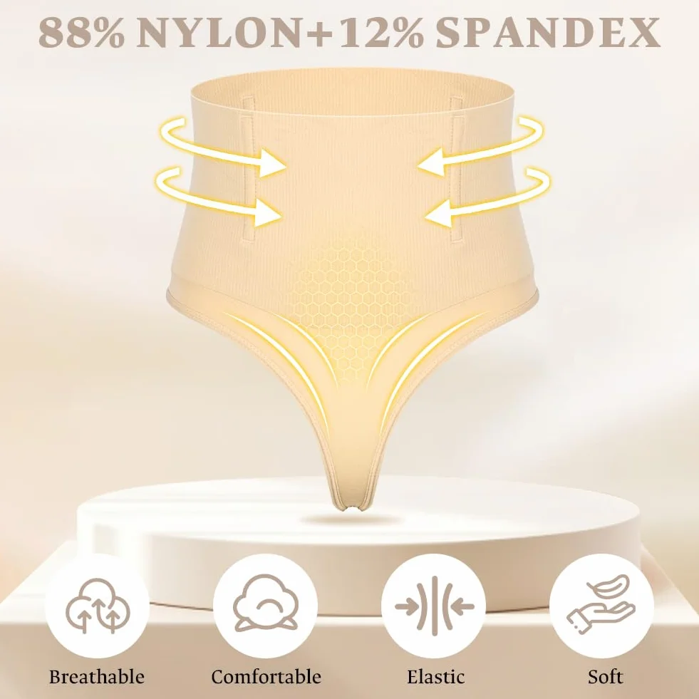 Damskie stringi modelujące brzuch, niewidoczne rzeźbione majtki modelujące, wyszczuplające body modelujące, bielizna modelująca stringi modelujące, bielizna modelująca do pracy, na wesele