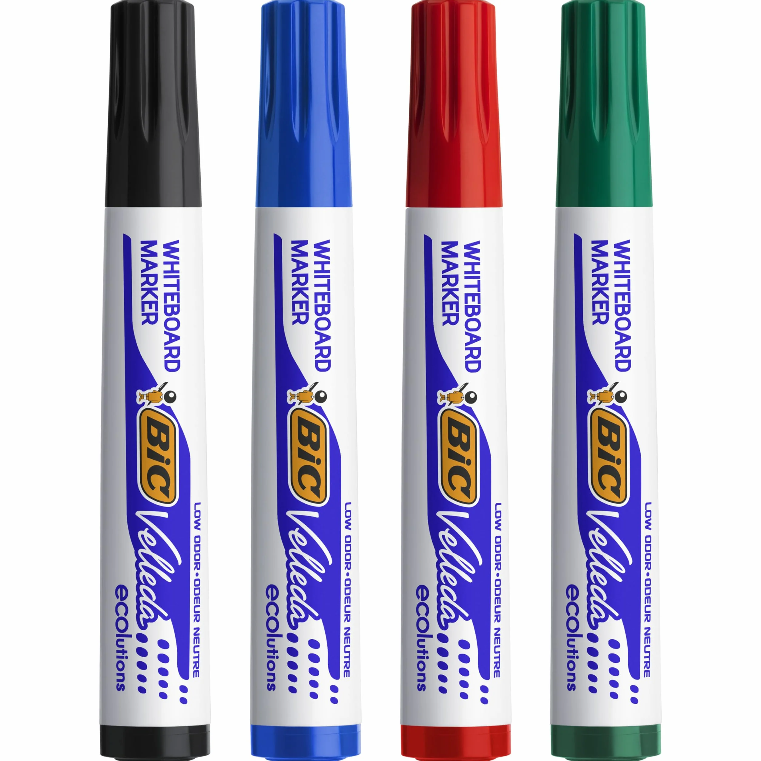 BIC Velleda Ecolutions 1701 Marker suchościeralny czarny okrągła końcówka Pudełko 12szt