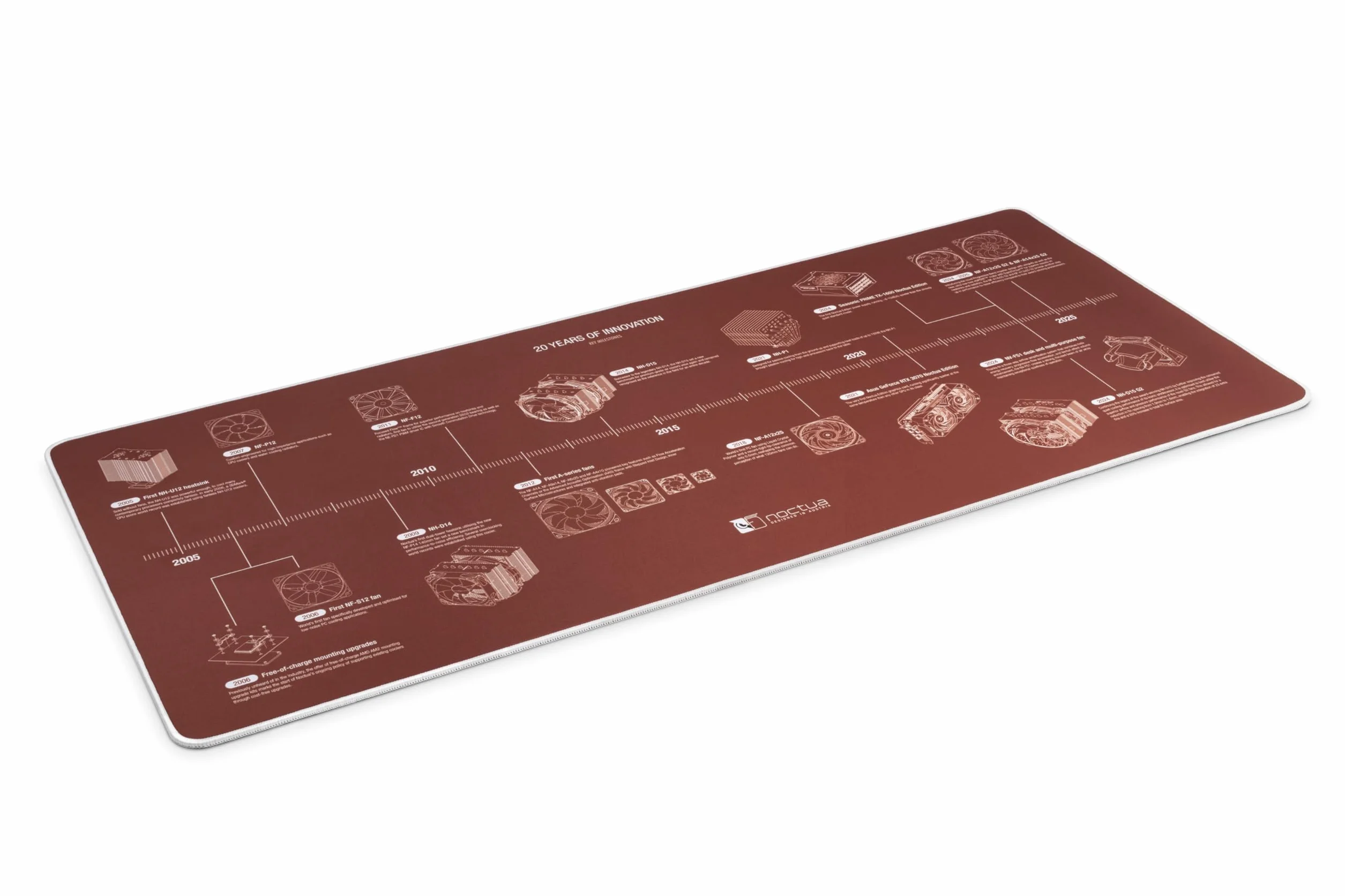 Noctua NP-DM3 Mata Biurkowa z Okazji 20-Lecia, 90x40 cm (Brązowa)