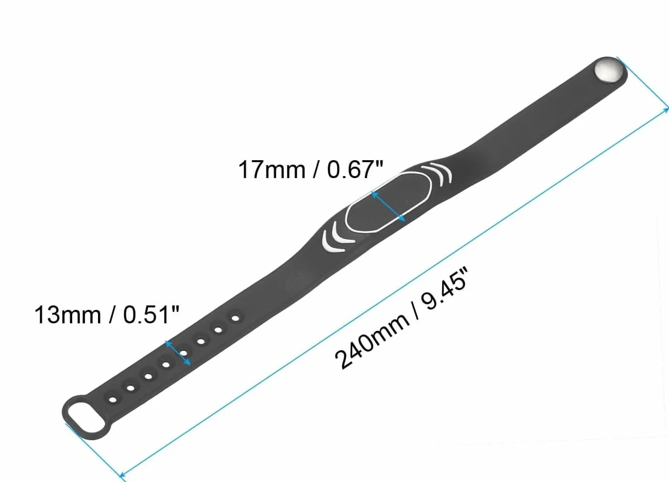 UID Changeable RFID 13,56 mHz IC opaska na nadgarstek etykiety blokowe 0 sektora możliwość zapisywania (2 sztuki)