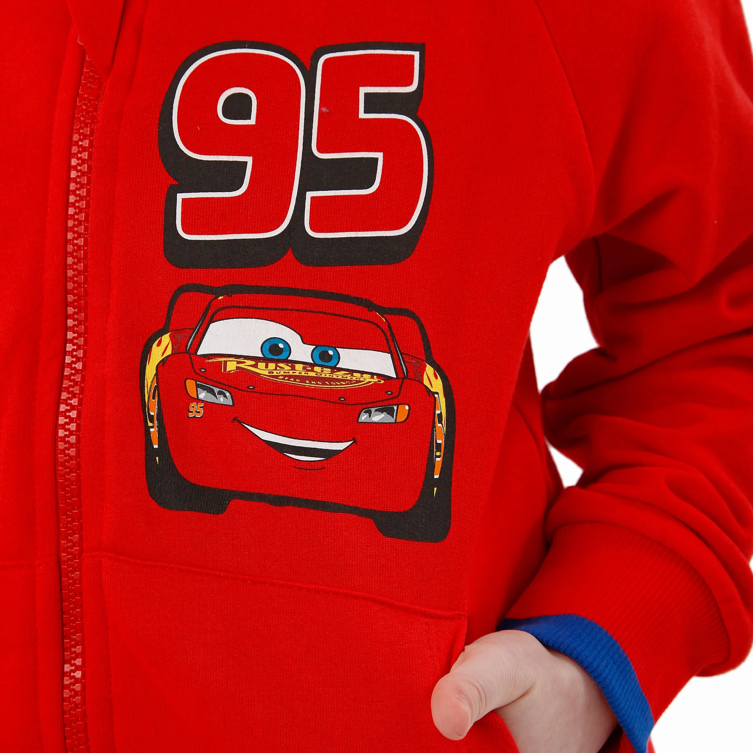 Disney Cars Bluza Z Kapturem | Bluza Chłopięca Cars | Bluza Kostiumowa Zygzak McQueen Dla Dzieci