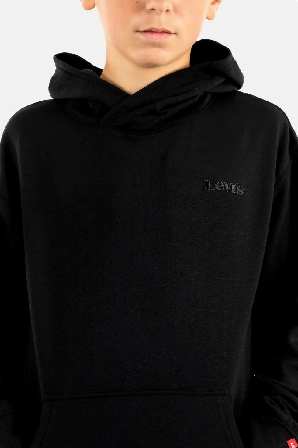 Levi's Kids Chłopięca Lvb Relaxed Core sweter HD bluza z kapturem, Czarny, 12 Lat