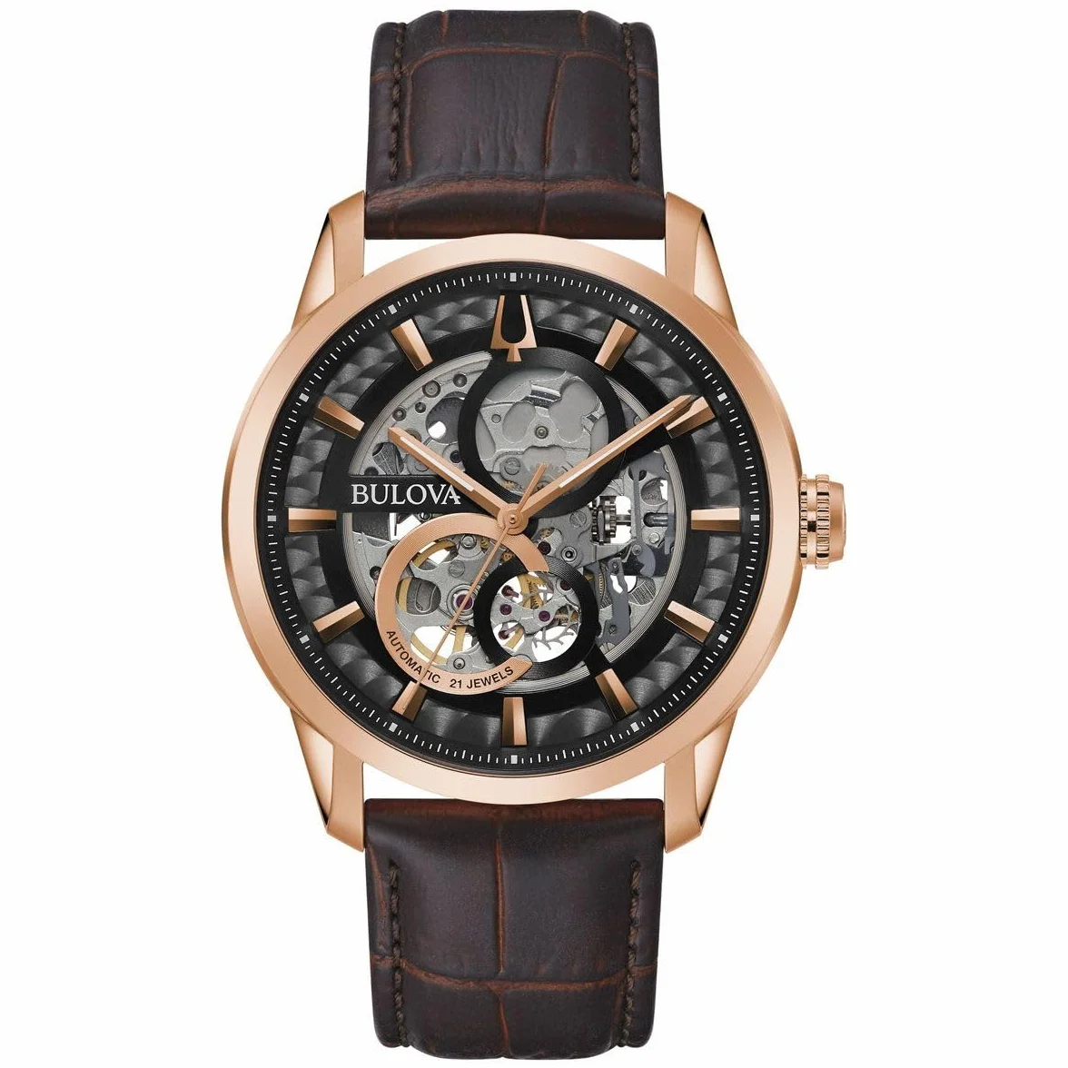 Bulova Sutton 97A169 Zegarek, Brązowy, 44 mm