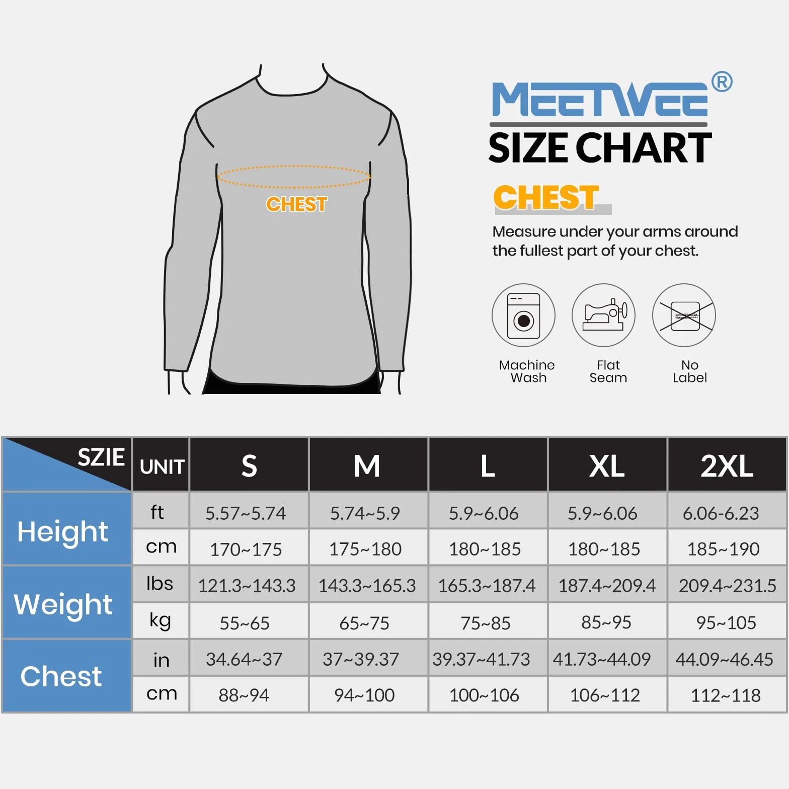 MEETWEE Rash Guard UPF50+ koszulka kompresyjna męska z długim rękawem, z krótkim rękawem, koszulka funkcyjna, odporna na promieniowanie UV, do pływania, surfowania, szybkoschnąca, oddychająca