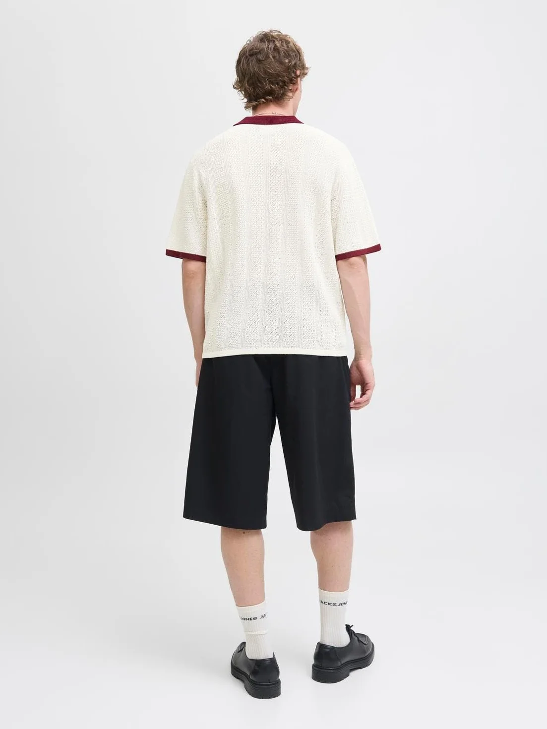 JACK & JONES Jorgramercy Knit Ss Retro Polo, Sea Salt, L