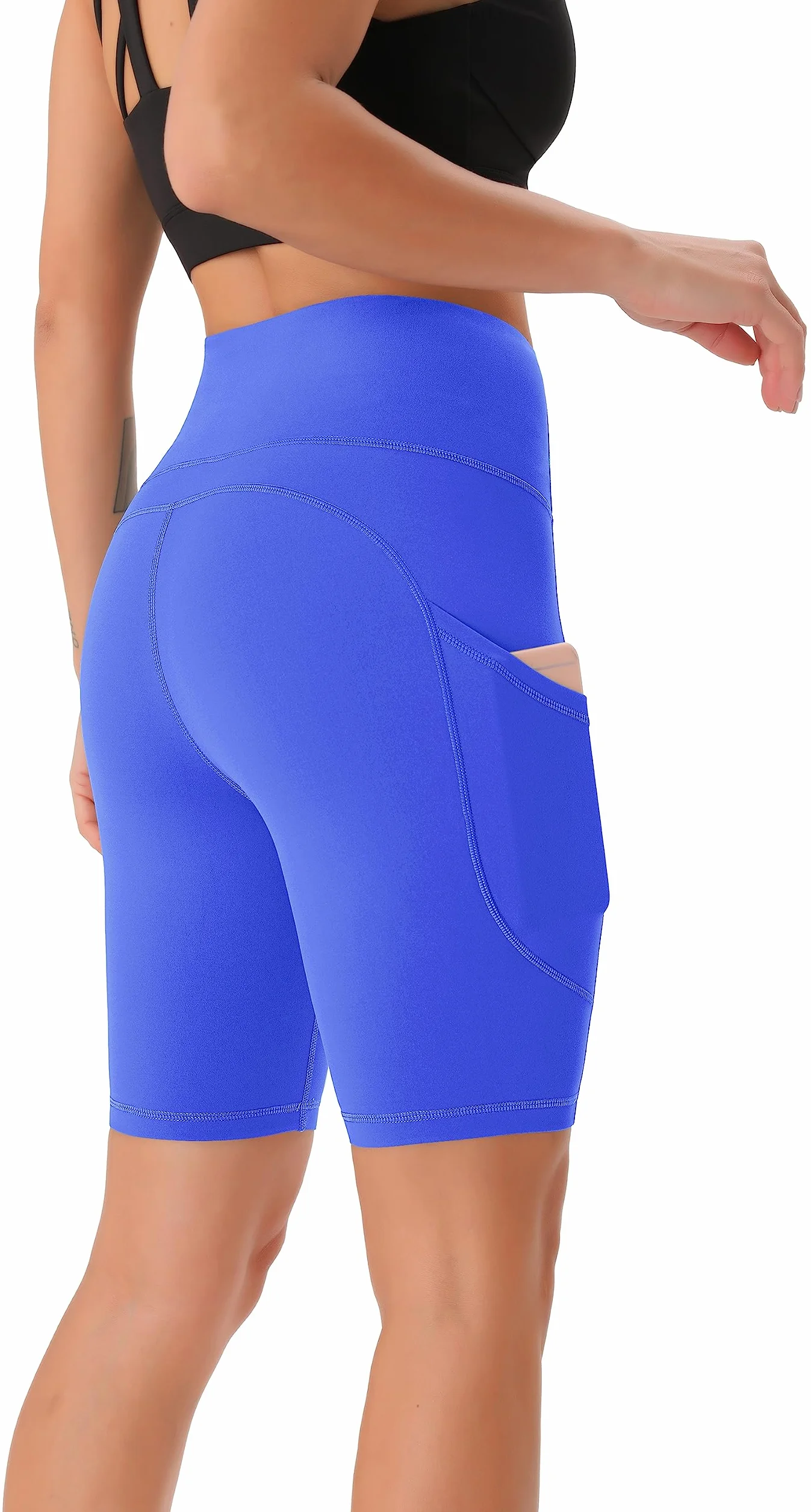 Persit Damskie legginsy sportowe z kieszeniami, nieprzezroczyste spodnie sportowe, spodnie do jogi, streetwear