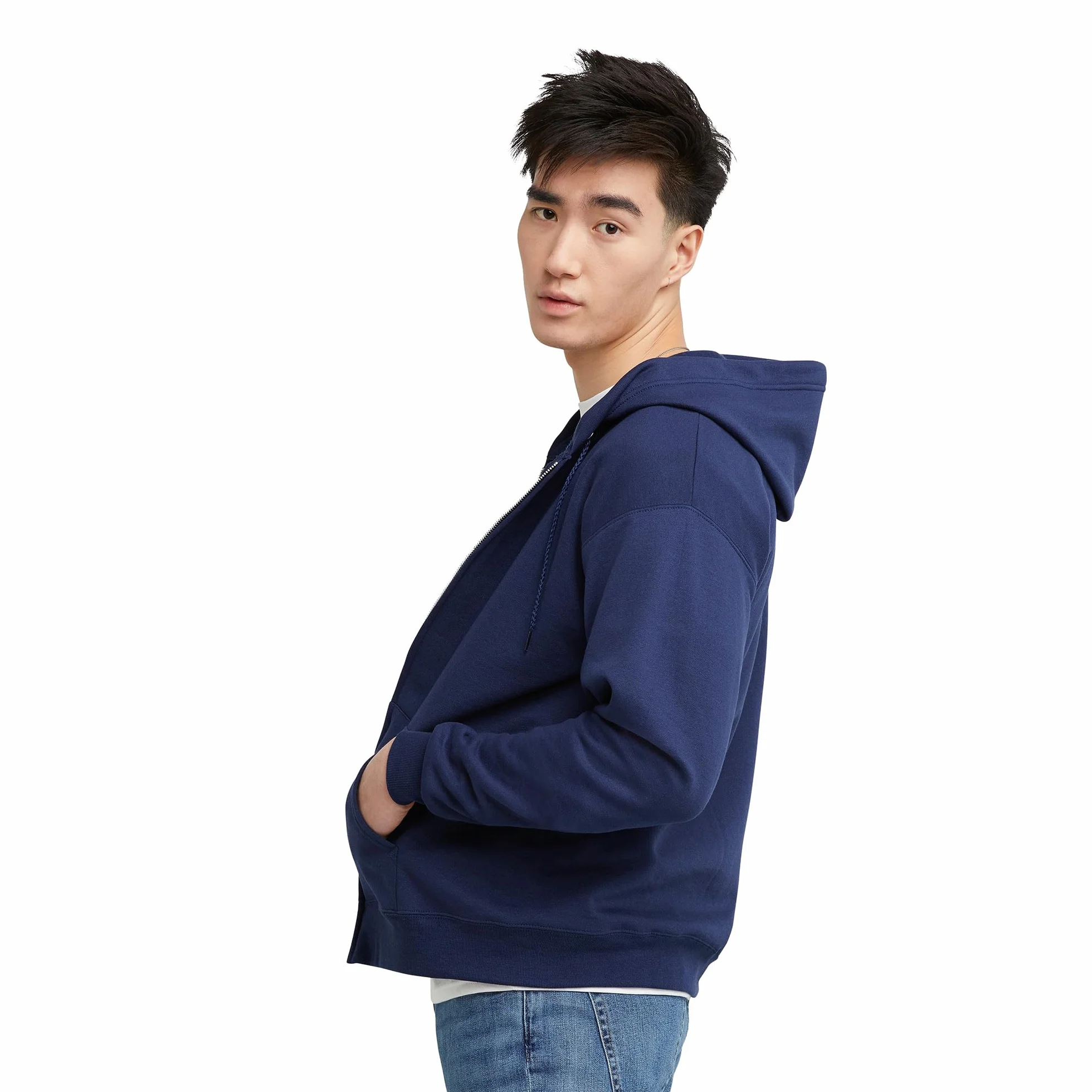 Hanes Bluza z kapturem z zamkiem błyskawicznym Mężczyźni P180 (1 w zestawie)