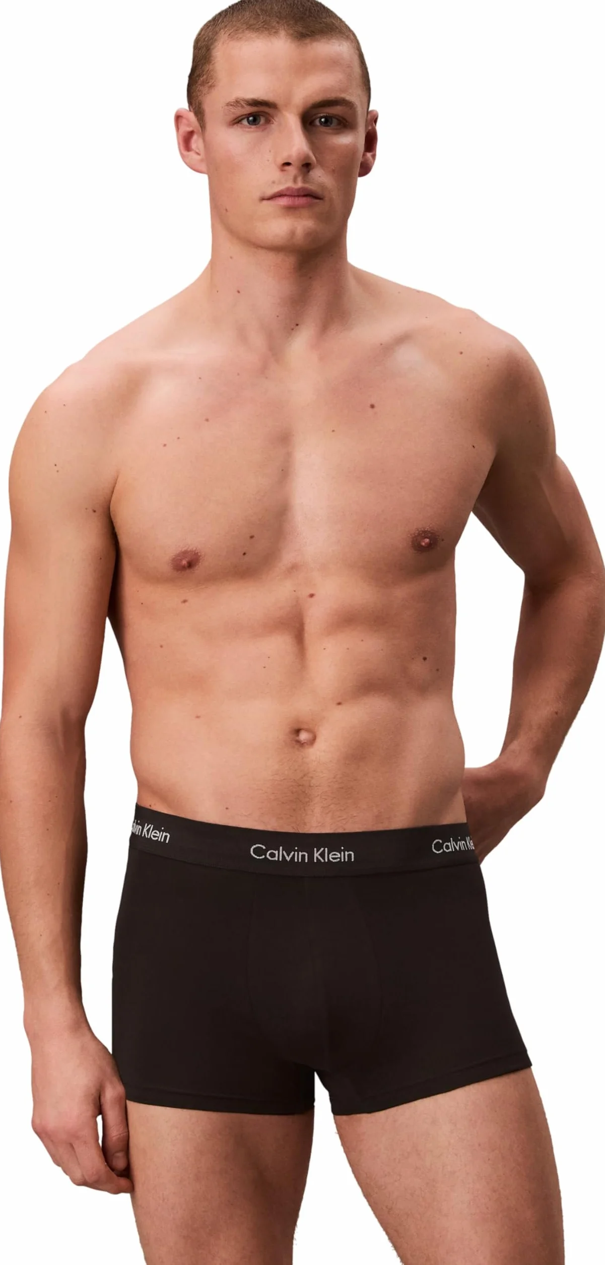 Calvin Klein 3P Low Rise Trunk Bokserki (szorty) Mężczyźni, Czarny, S