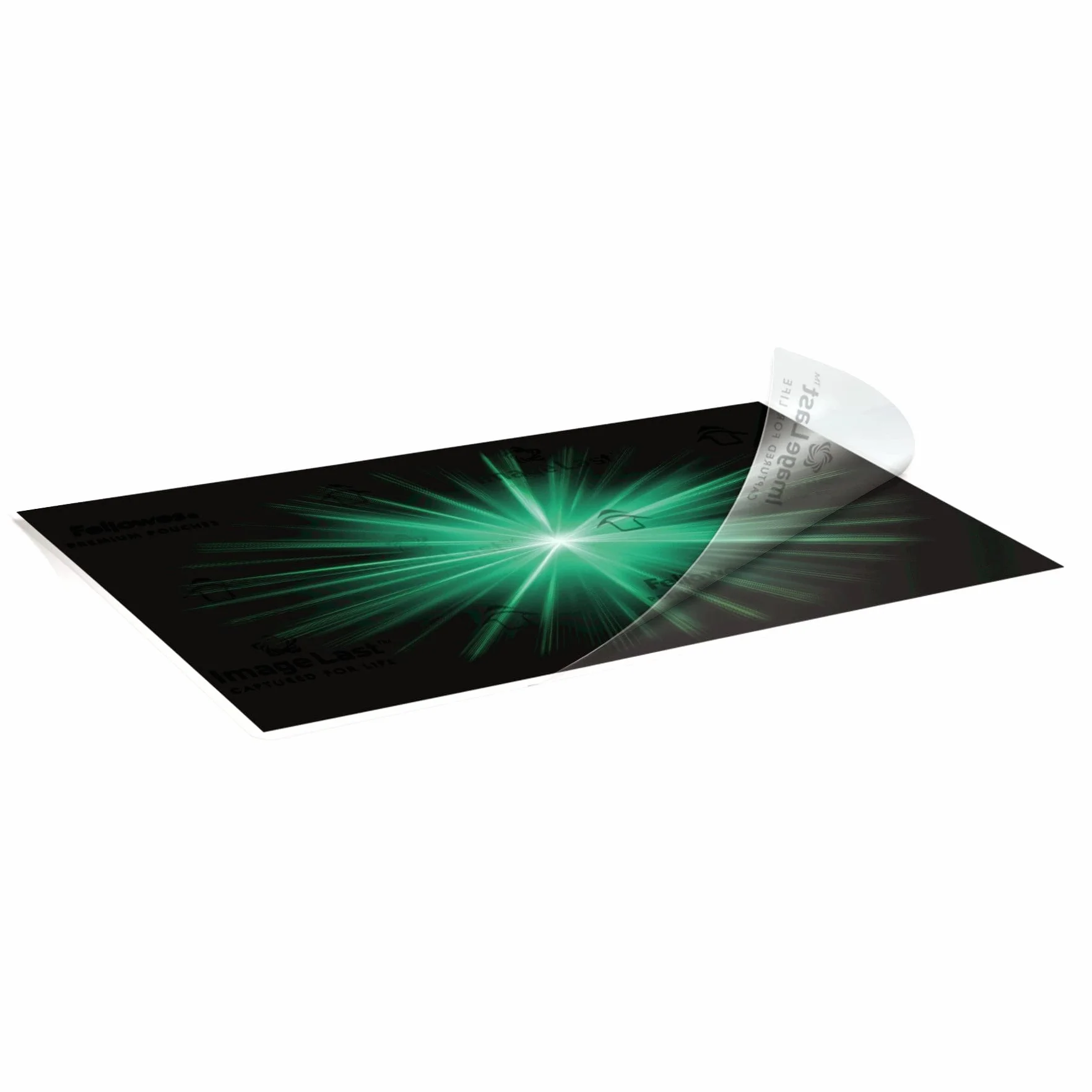 Fellowes Folie doLaminowania A4 imagelast, 125 Mikronów (2 x 125 Mic), 100 Sztuk, Przezroczyste z Ułatwieniem Wyrównania