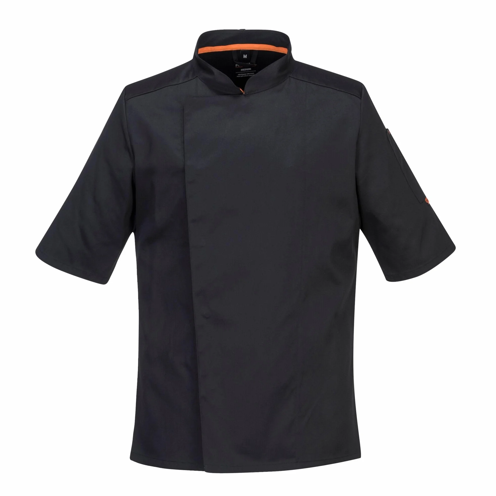 Portwest C738 MeshAir Pro S/S Szefa Kuchni Bluza, Regularny, Rozmiar 2XL, Czarny