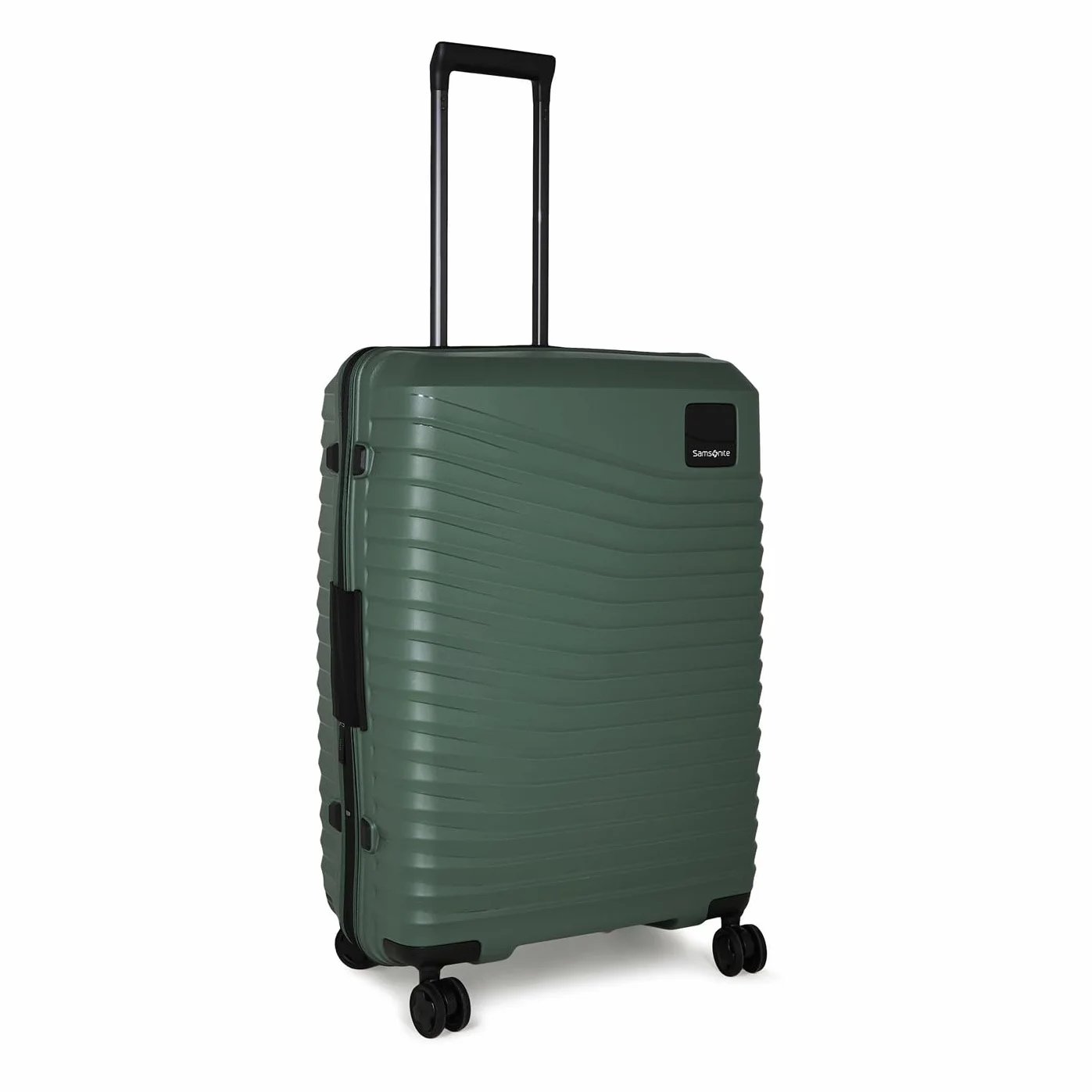 Samsonite Intuo - Spinner L, Rozszerzalna walizka, 75 cm, 105/115 L, Zielony (Olive Green)