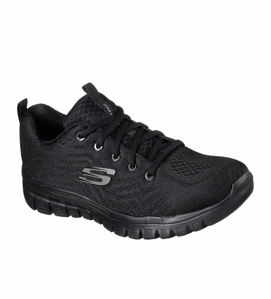 Skechers Graceful Get Connected Buty, Black Mesh Trim, 40 EU