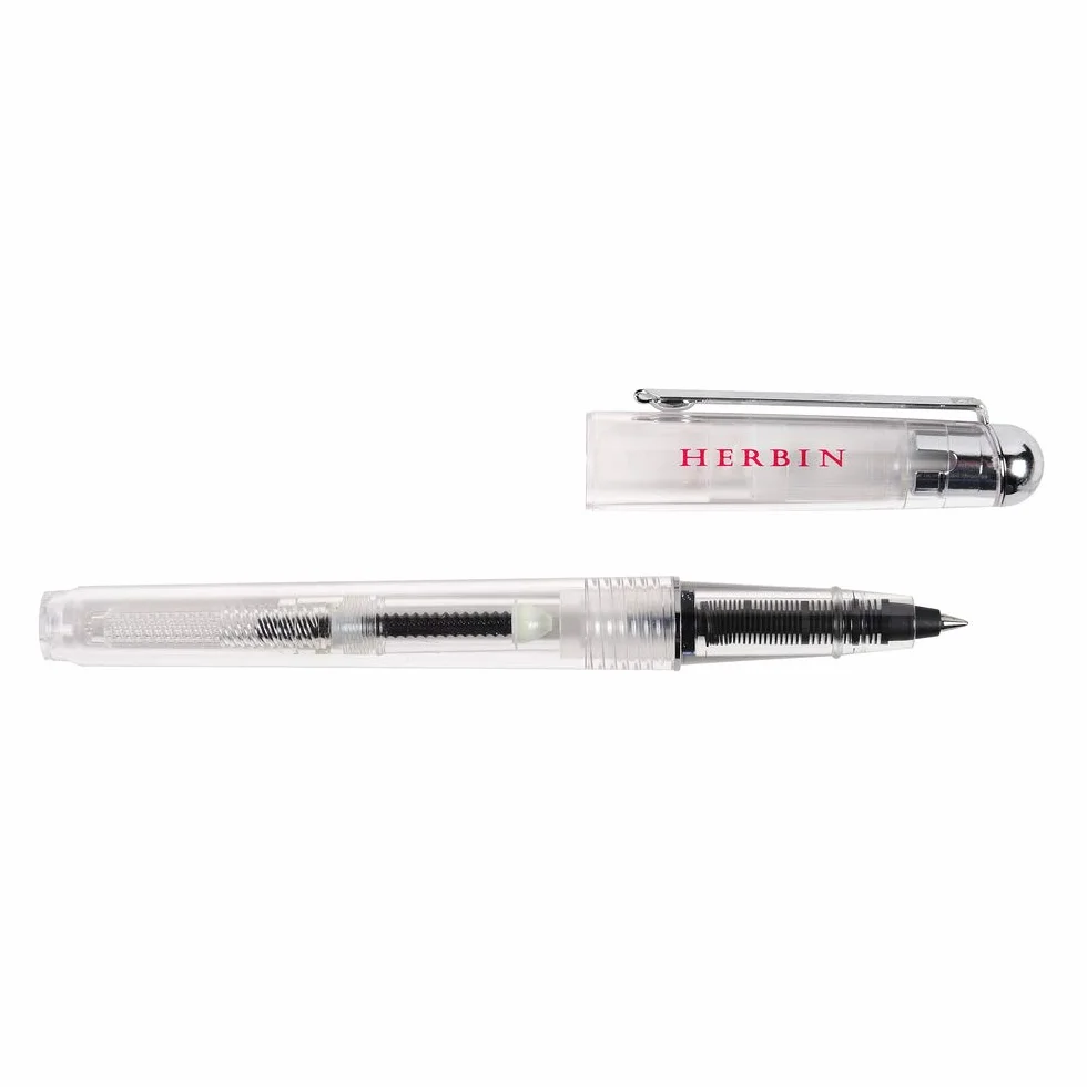 Jacques Herbin 22500T – Długopis typu roller z tłoczkiem, przezroczysty