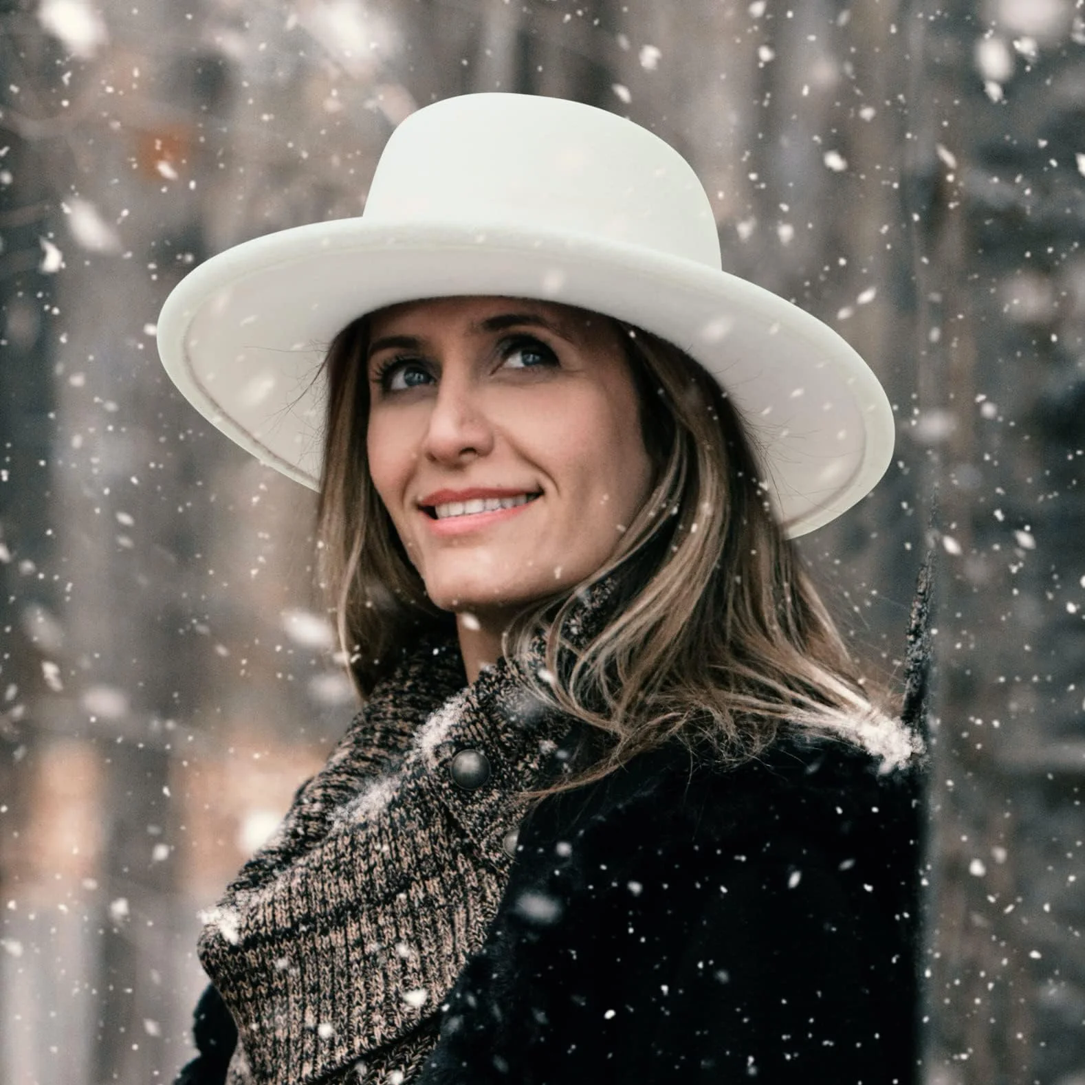 GEMVIE Fedora Kapelusz z szerokimi Crepes Kobiety Mężczyźni Felt Flat Kościół Derby Kapelusz