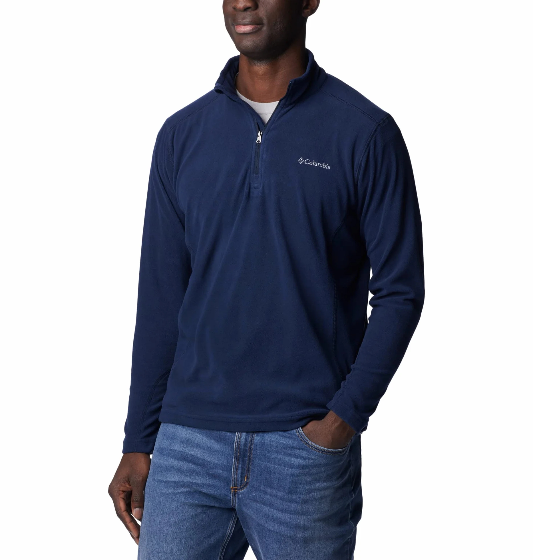 Columbia Klamath Range 2 Half Zip, Bluza Polarowa Mężczyźni, Collegiate Navy Solid, L
