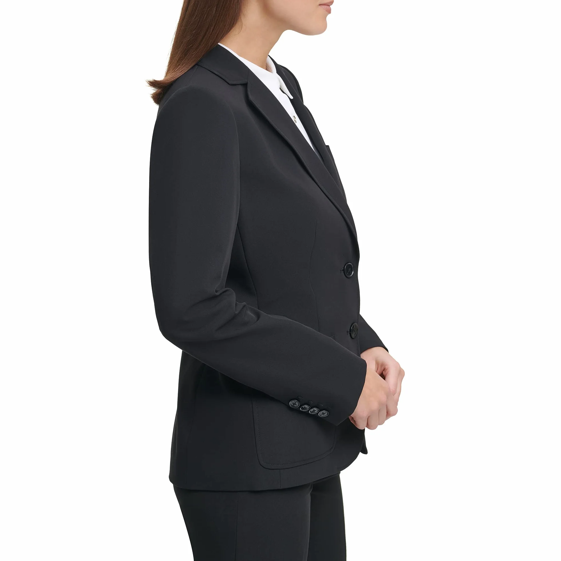 Tommy Hilfiger Blezerek Kobiety Blazer Business Jacket With Flattering Fit And Single-button Closure