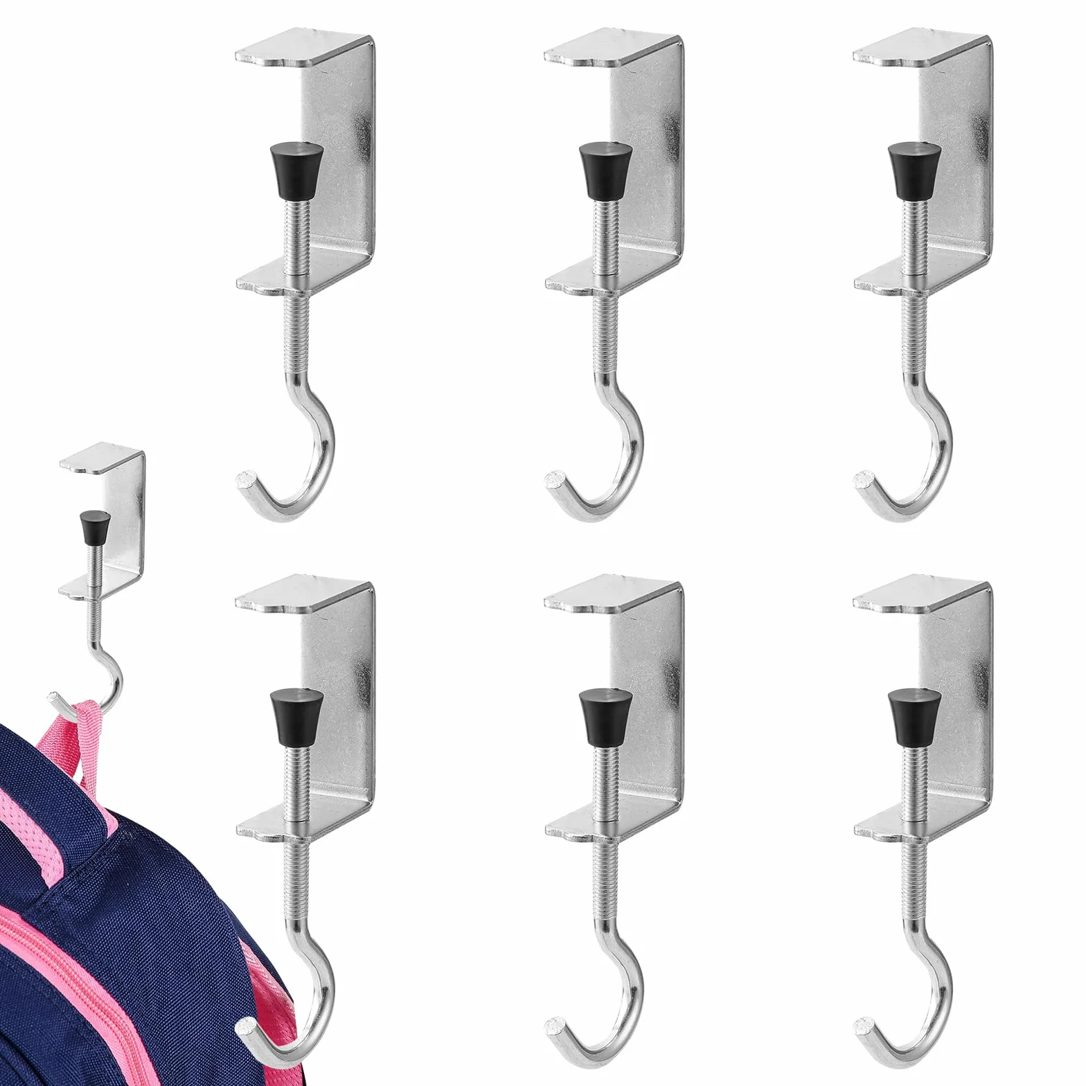 6 sztuk wieszaków do torebki, na stół, do torebki, torebki, torebki, na stół, torbę, plecak, biurko, torebkę