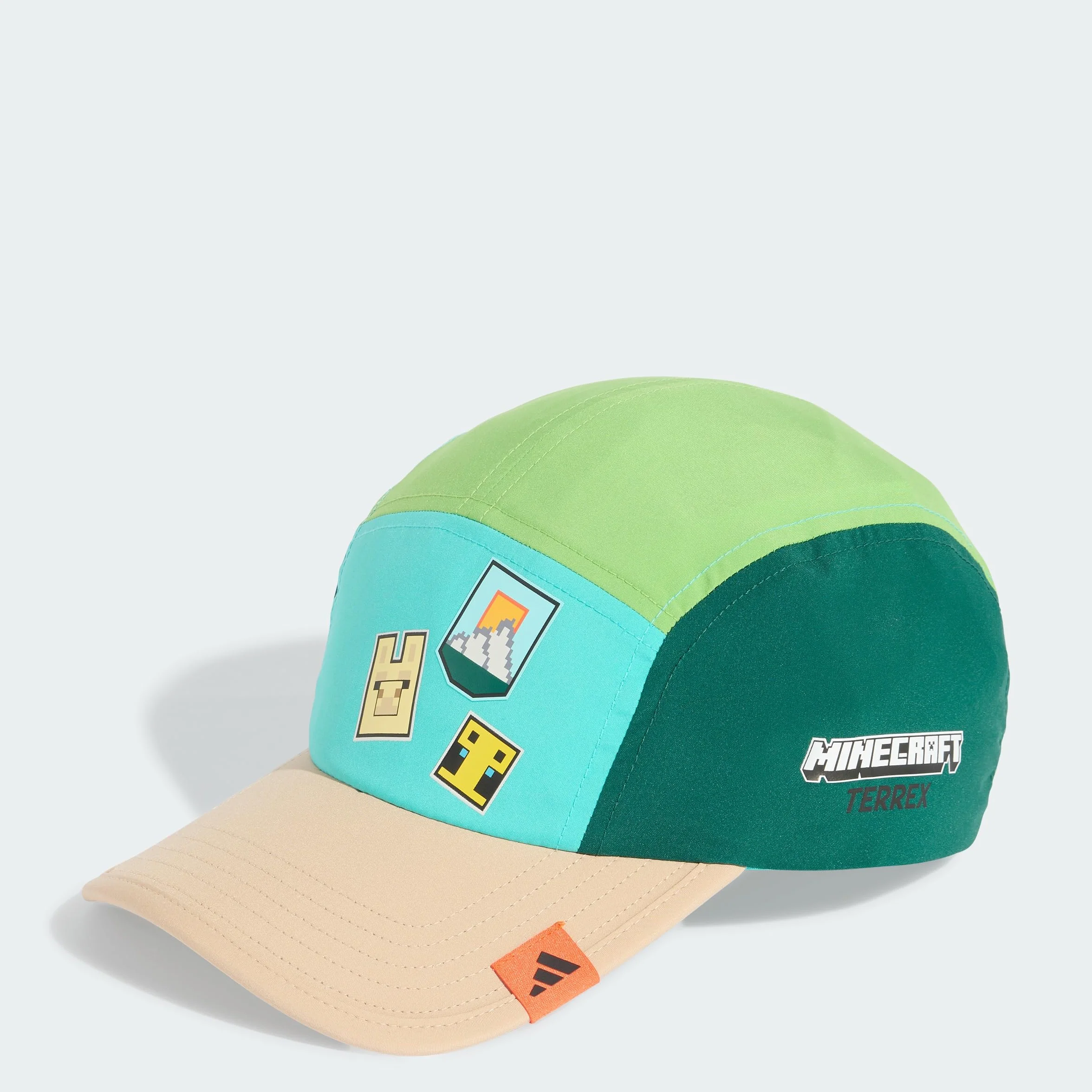 adidas uniseks-kind ADIDAS MINECRAFT YOUTH CAP, collegiate green/semi lucid lime/semi mint rush/magic beige, XS-S