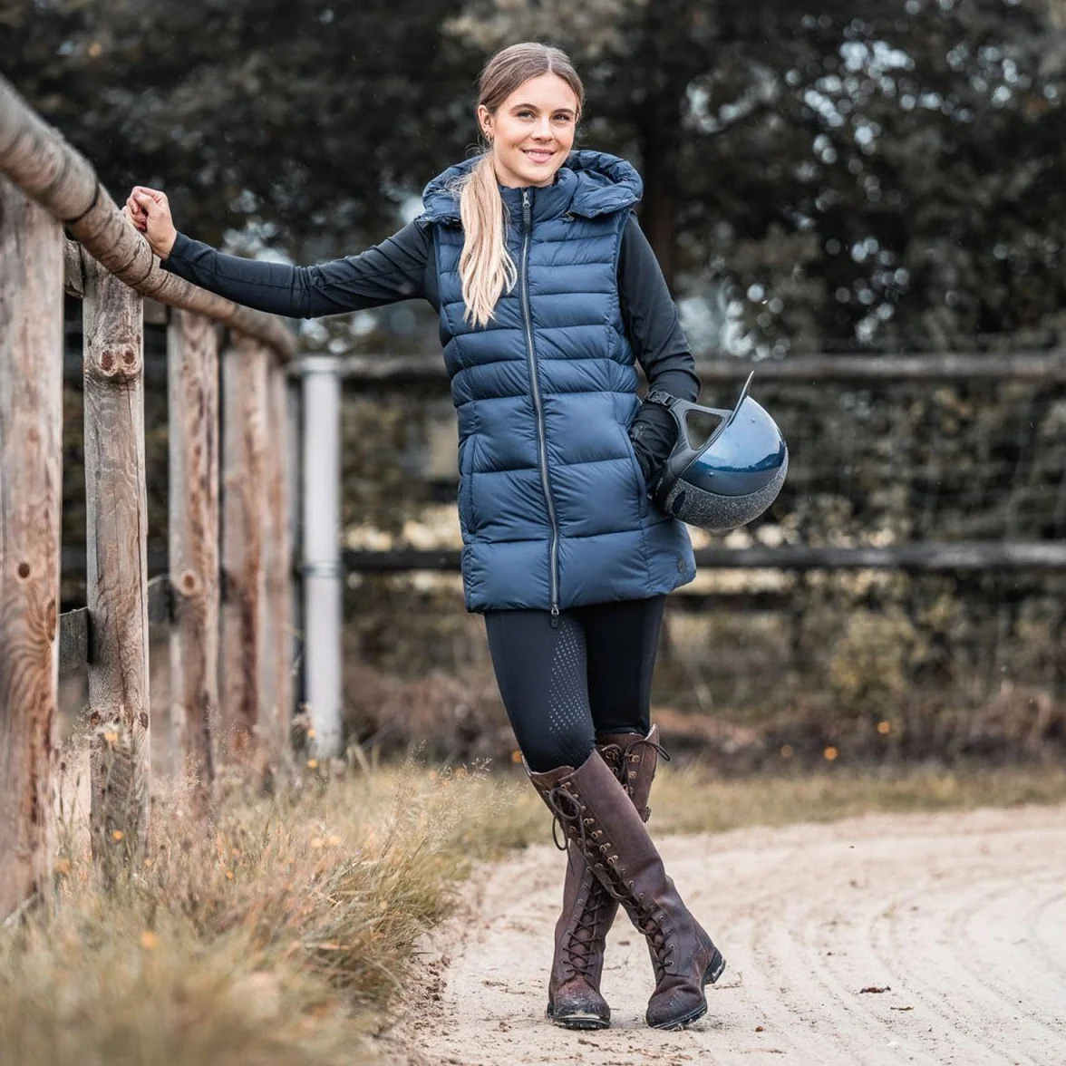 Suedwind© Zimowe jeździeckie »Longford« | skórzane buty | wytrzymała skóra nubukowa | z podszewką | odporne na działanie wody | buty outdoorowe | spacer, stajnia, jazda konnna, Waxy Brown, 37 EU