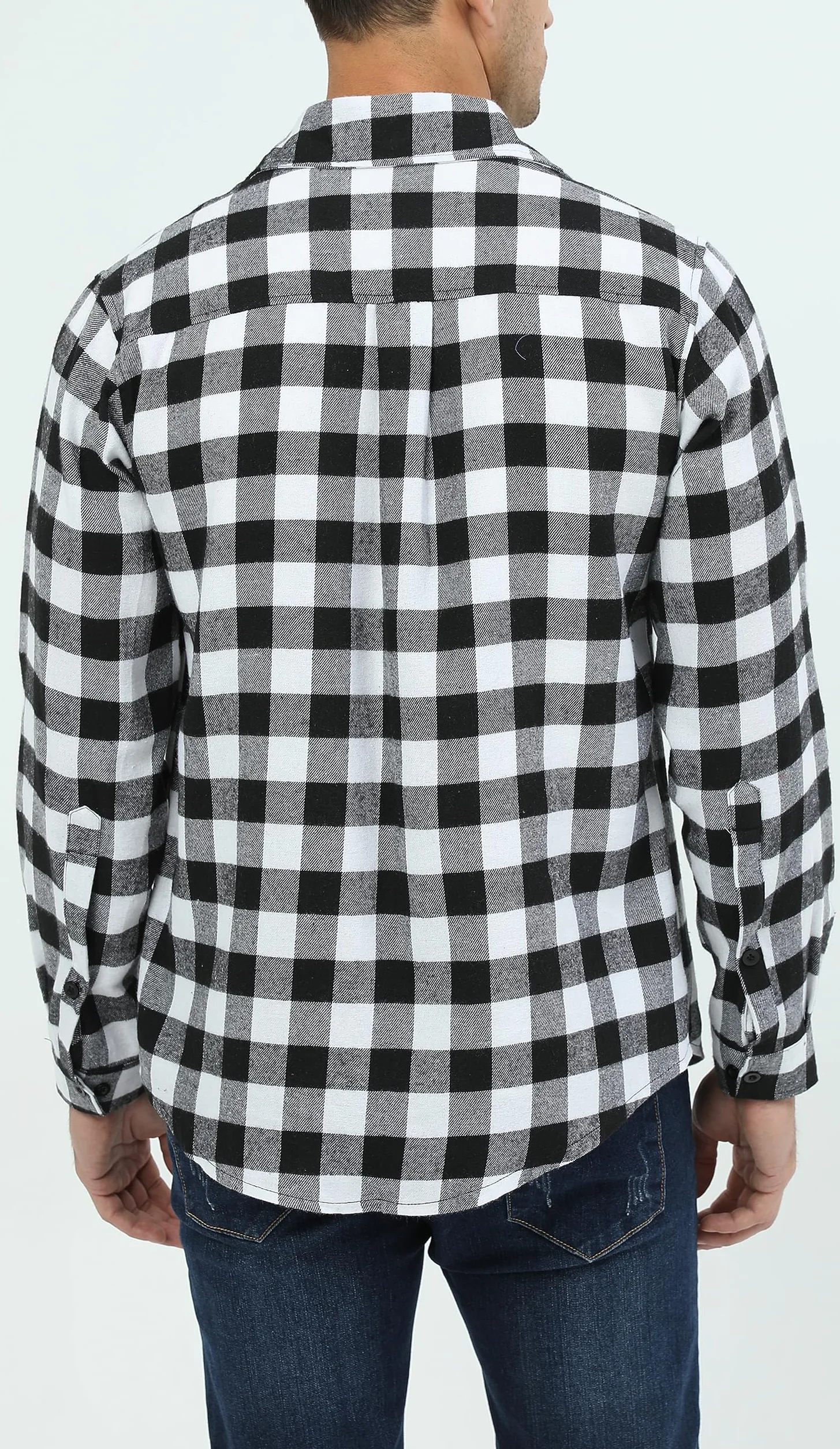 Bluzka w kratkę bawełna męska koszula drwal westernowa flanelowa koszula z długim rękawem, swobodny, klasyczny retro szkocki kamizelka bluzka S-XXXL