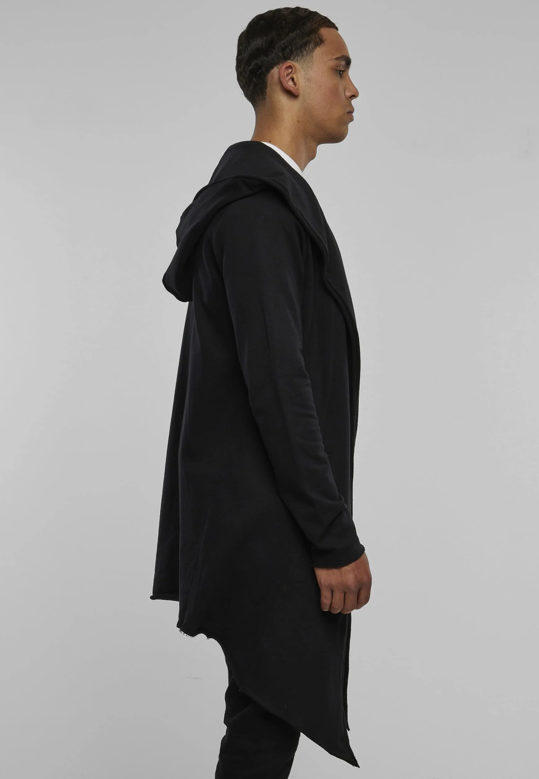 Urban Classics M?ska kurtka z d?ugim r?kawem Open Edge Cardigan z dzianiny, czarny, M