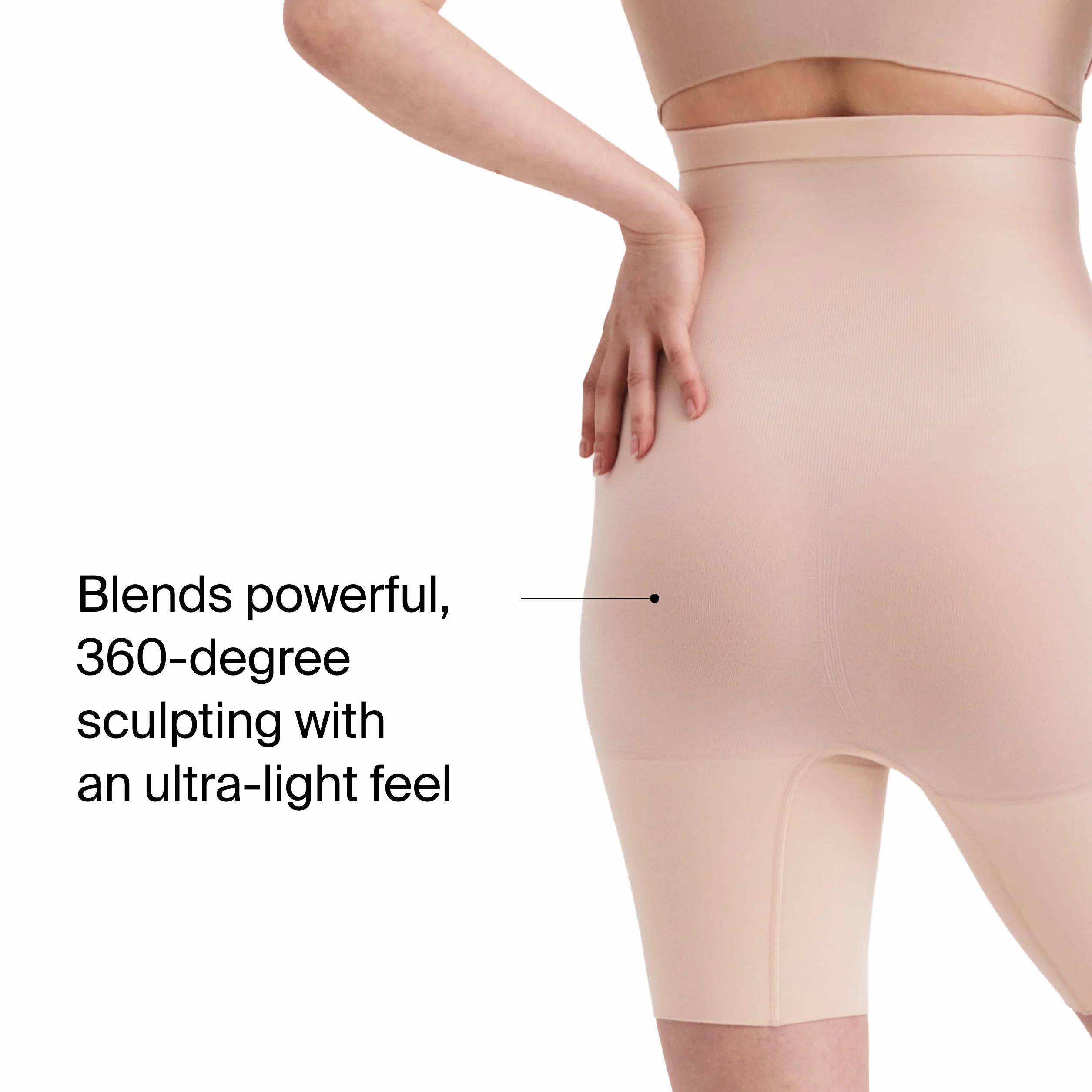 Spanx Higher Power Damska Bielizna Korygująca Uda, Beżowy, L