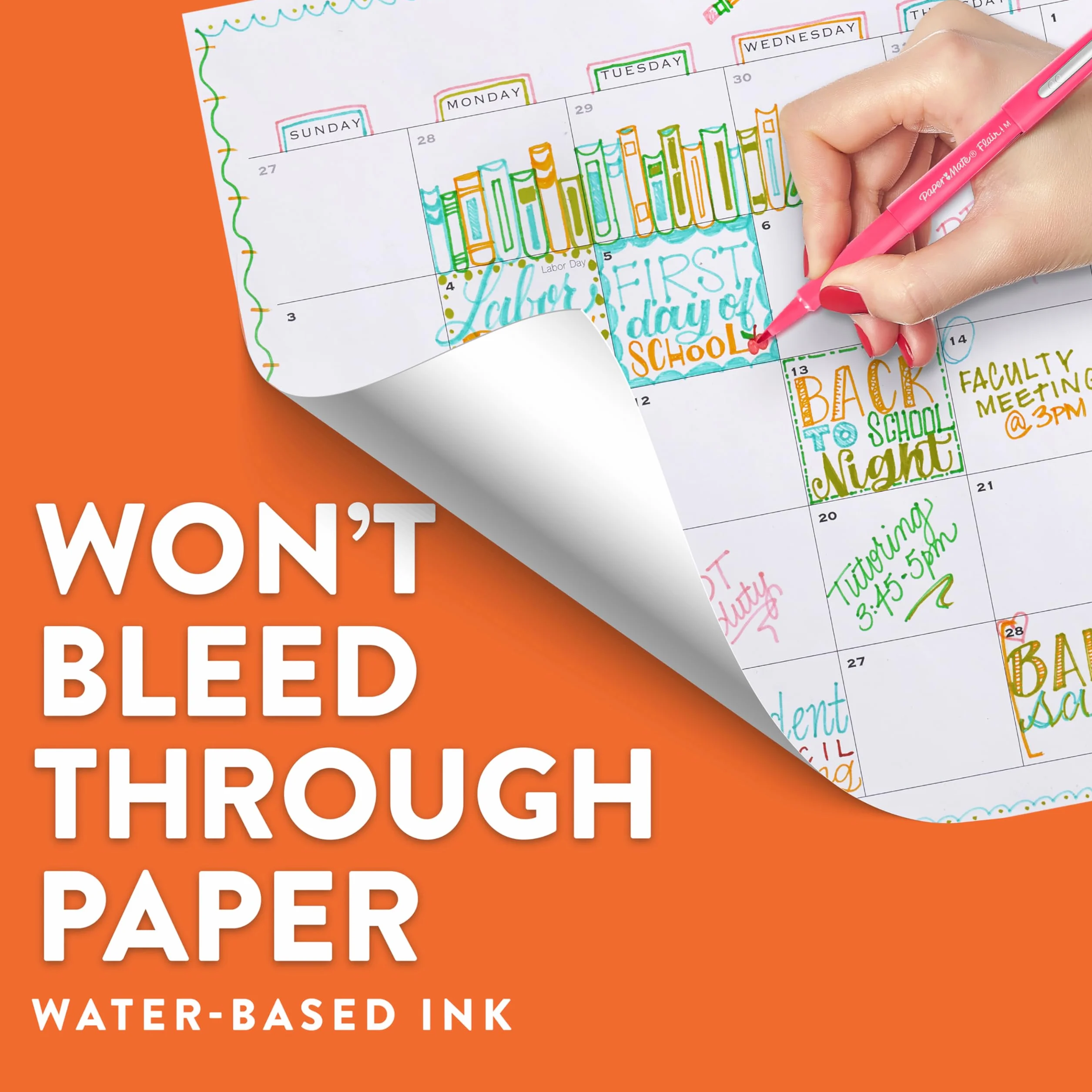 Paper Mate Flair S0190973 Długopis, Czarny, 12 sztuk