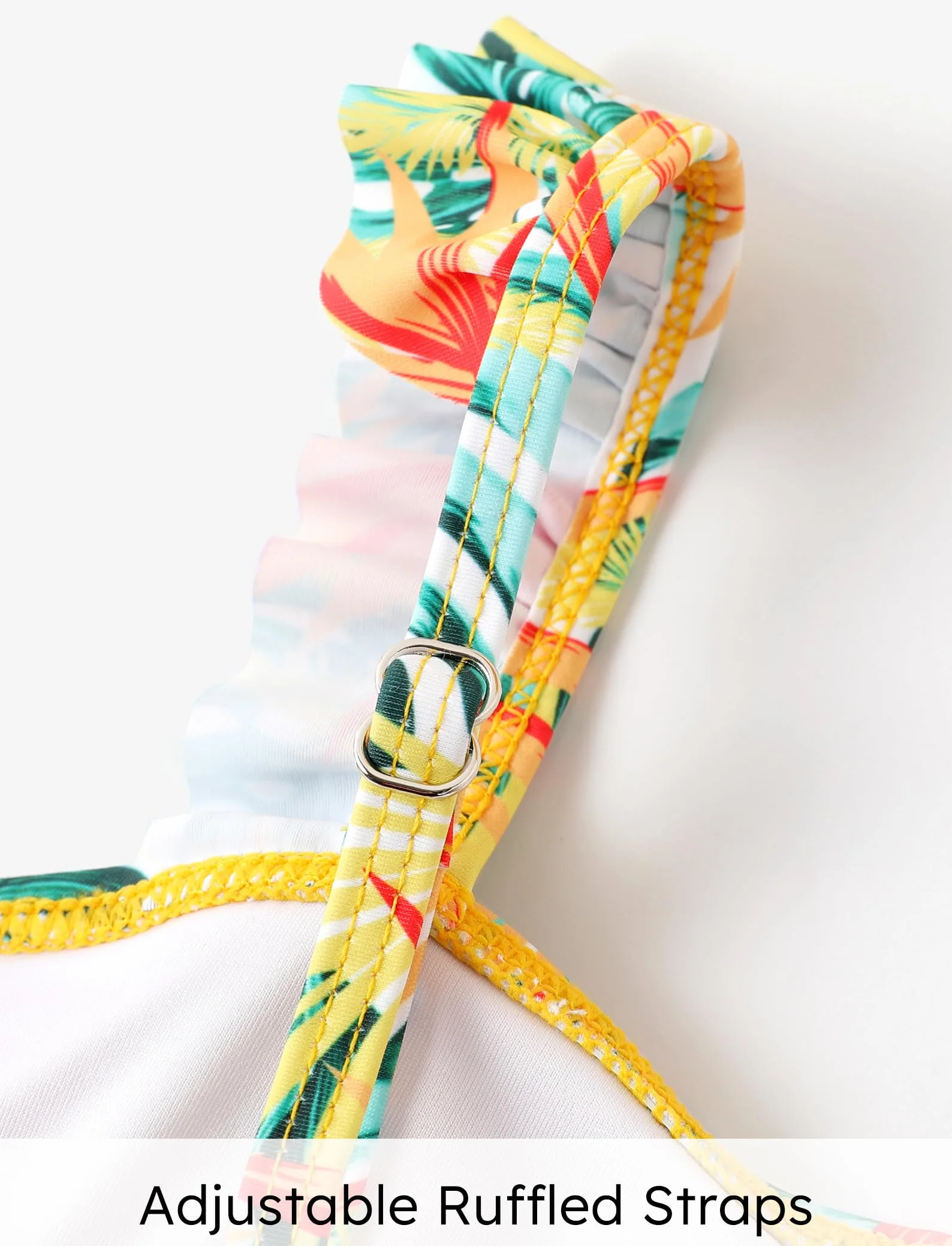 PATPAT Zestaw kostiumów kąpielowych bikini dla dziewczynek, 3-częściowy zestaw tankini z górą, spodenkami i spódnicą do pływania, stroje kąpielowe dla dzieci, stroje kąpielowe kwiatowy wzór 5-12 lat