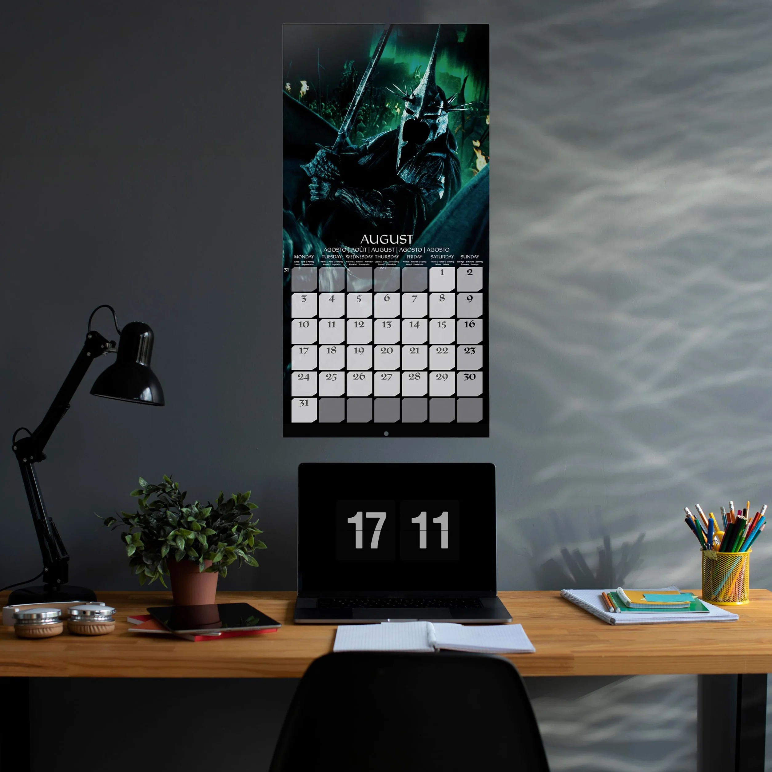 Grupo Erik Wall Calendar 2026 - The Lord of the Rings Calendar 2026 | Square 30 x 30 cm - 12 x 12 in Wall Planner, Family Planner Month To View | The Lord of the Rings Gifts, LOTR Gifts For Friends