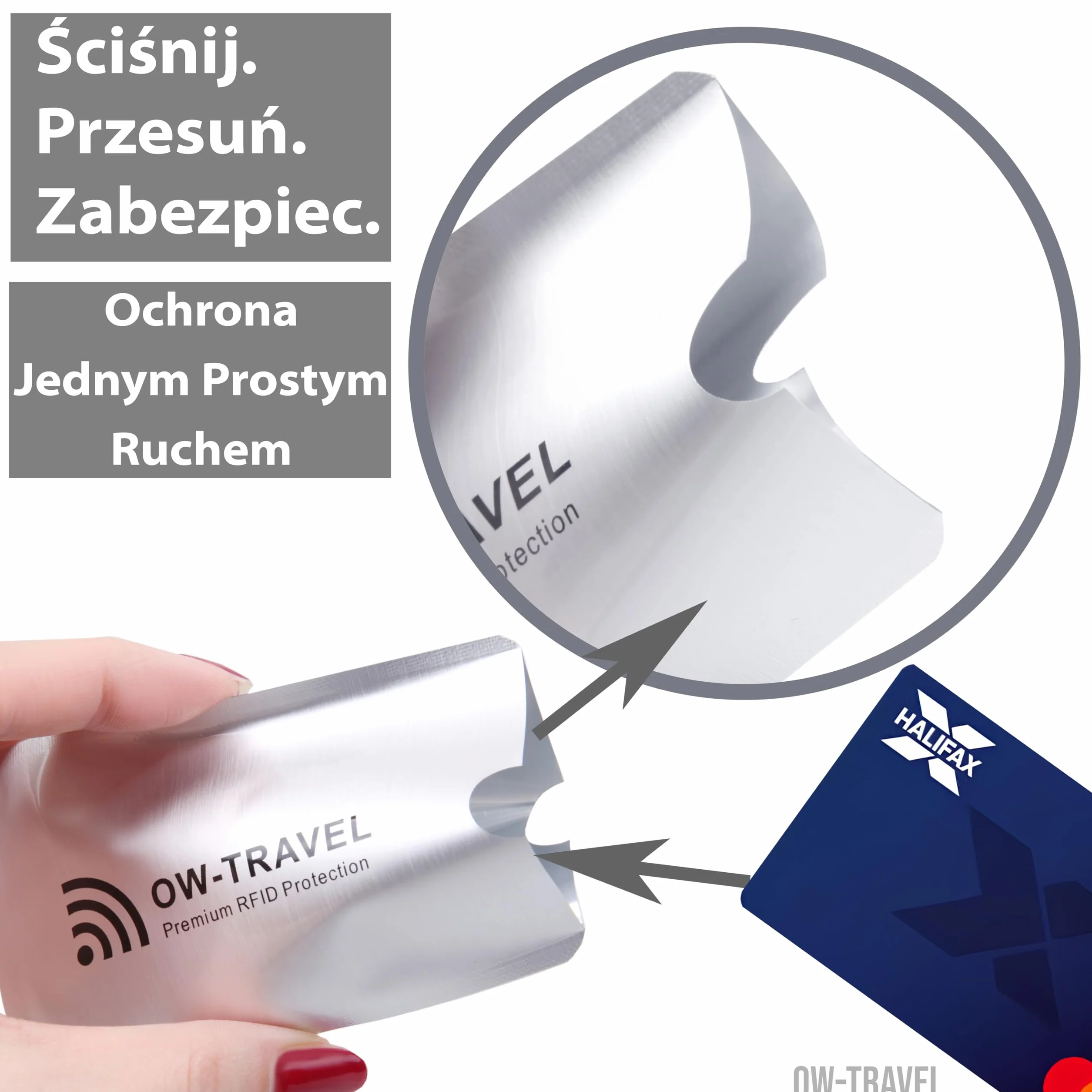 OW-Travel Etui na Karty RFID (10 Sztuk) I Etui na Paszportu (4 Sztuk) Ochrona Kart Zbliżeniowych. Blokada Karty RFID i Ochrona. Kartę Blokada Paszportu Bezpieczeństwa