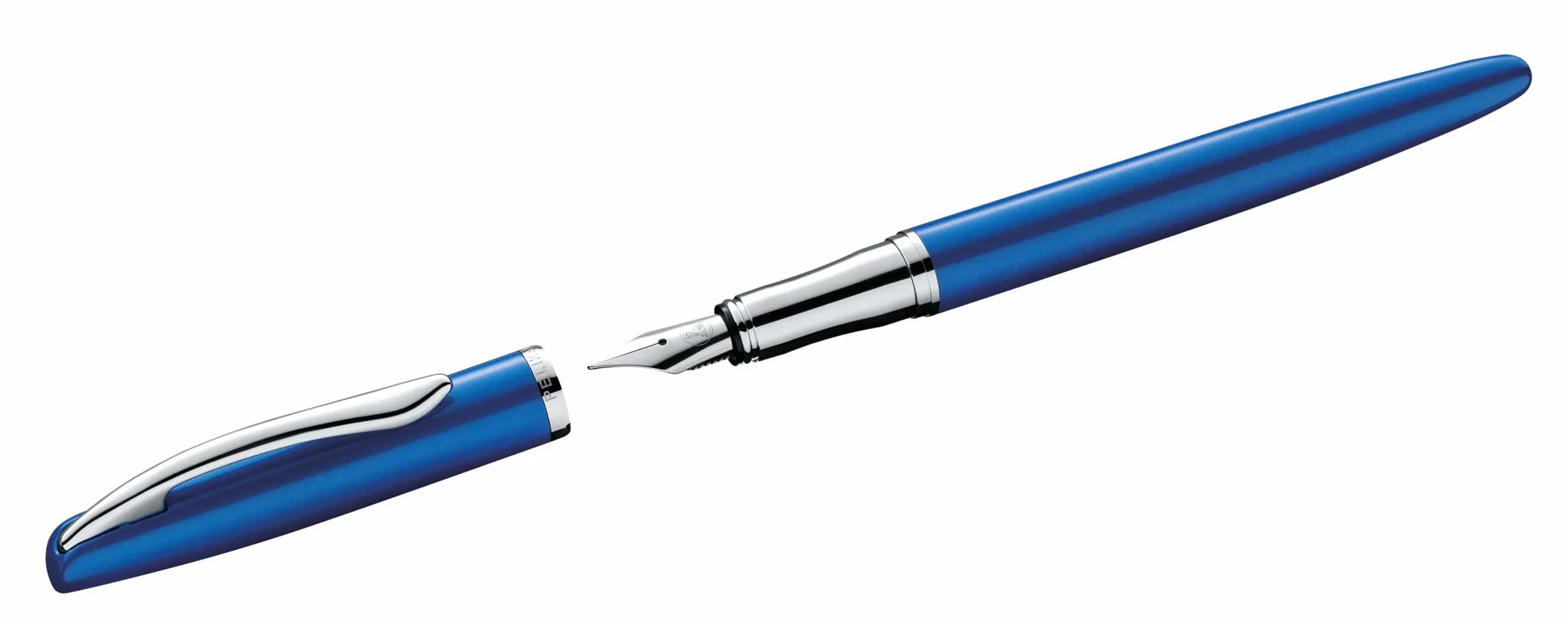 Pelikan Pióro wieczne Jazz Noble Elegance | Stalówka M | Na atrament Tusz | Elegancki Design | Biuro Szkoła Studia Praca | Do pisania Kaligrafii Komfortowe i Gładkie pisanie | Sapphire