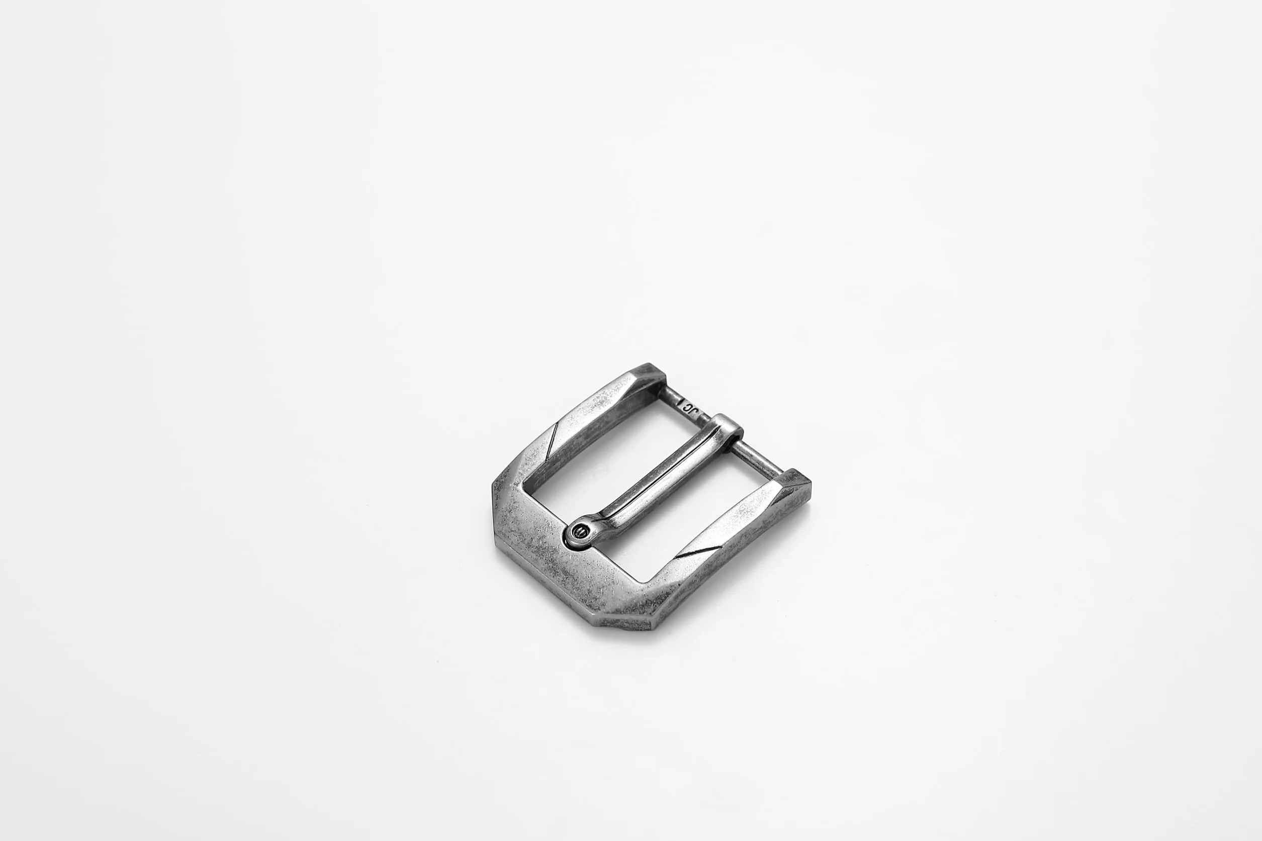 Wysokiej jakości klamra do paska męska, szerokość 40 mm, srebrna, stara – sprzączka do paska o szerokości 38-40 mm – wysokiej jakości stop metalu klamra zapasowa stare srebro GS40016-AS