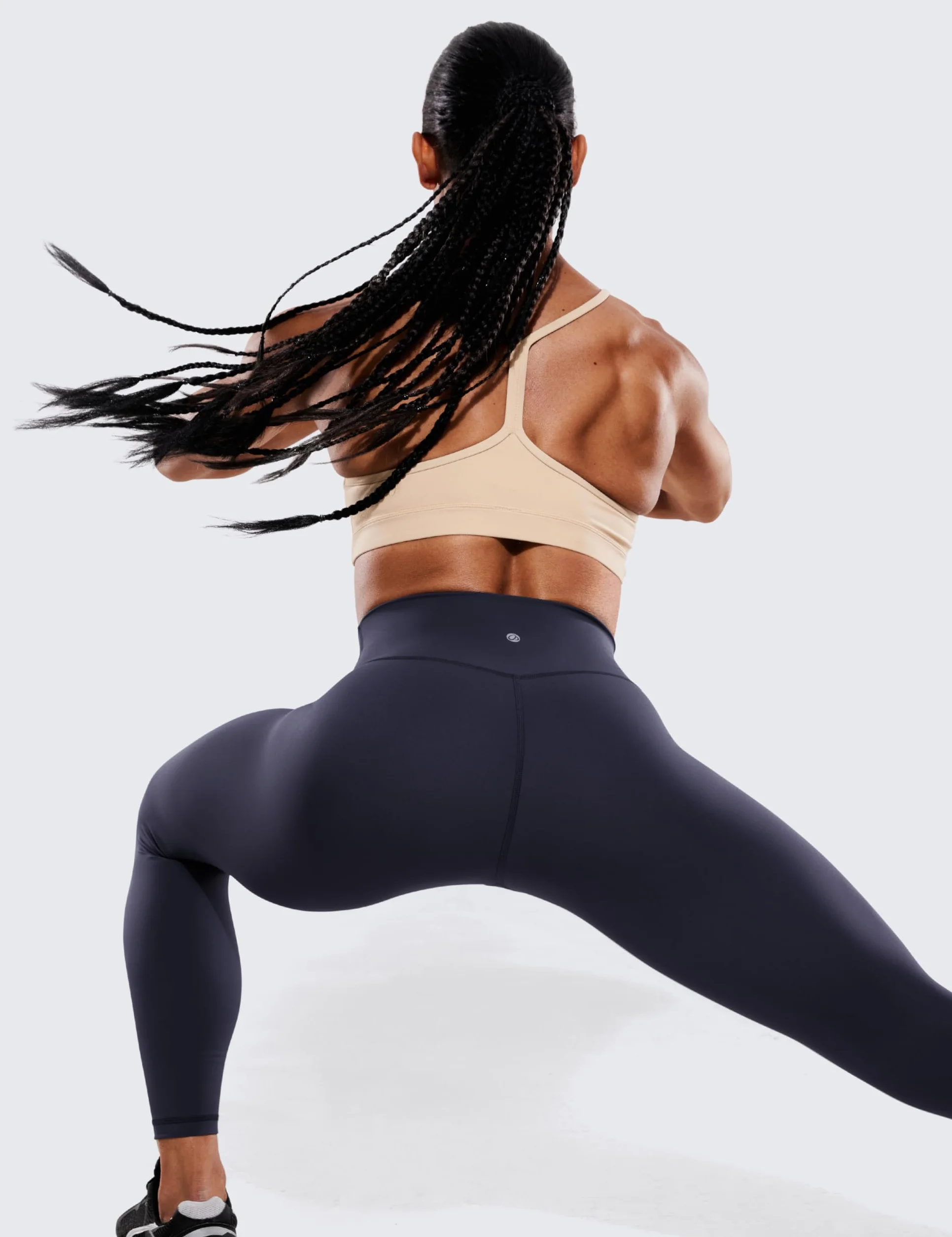 CRZ YOGA Damskie legginsy uciskowe Hugged Feeling 25 cali - grube, wysokie spodnie treningowe z wysokim stanem i wyszczuplające brzuch