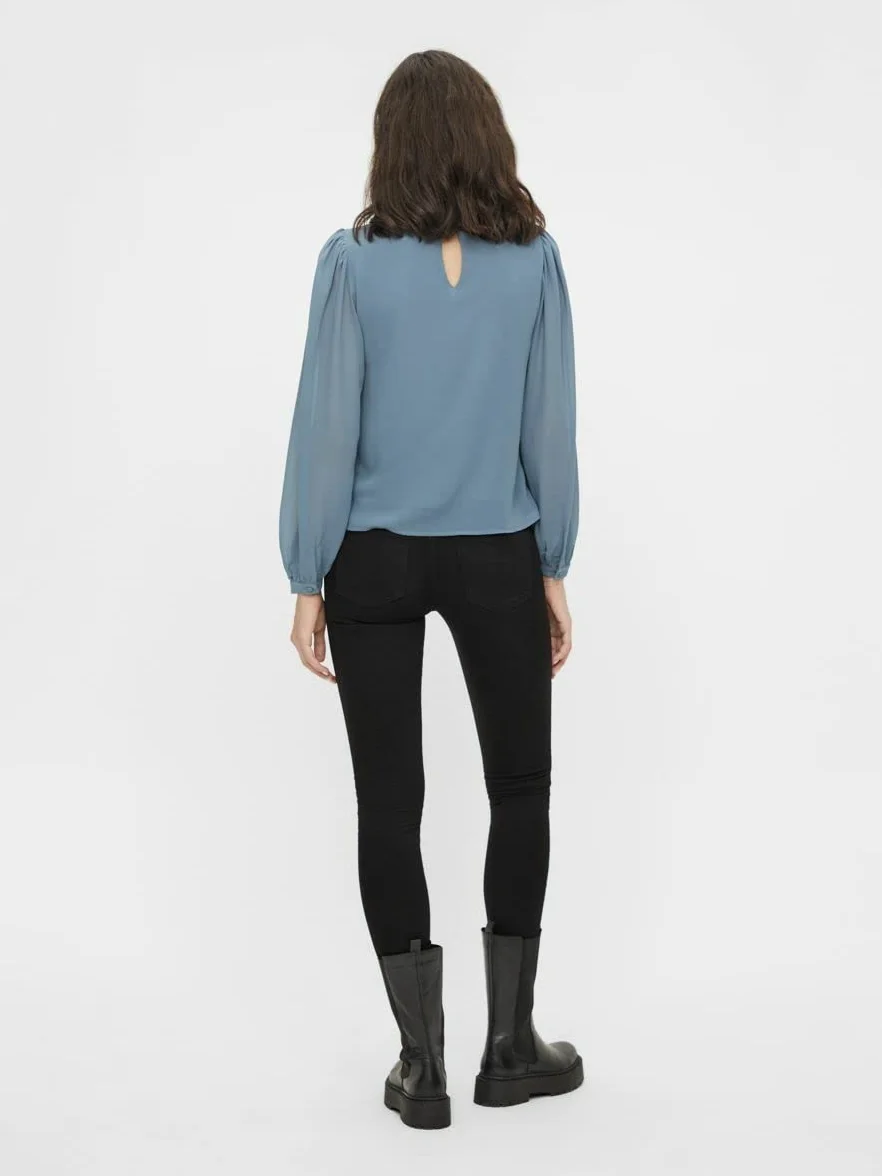 Object Bluzka Kobiety OBJMILA L/S TOP NOOS
