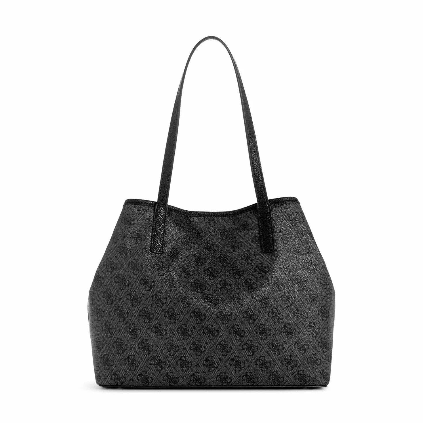 GUESS Damska duża torebka na ramię Vikky 2 w 1, Logo węglowe, One Size, Vikky duża torba 2 w 1