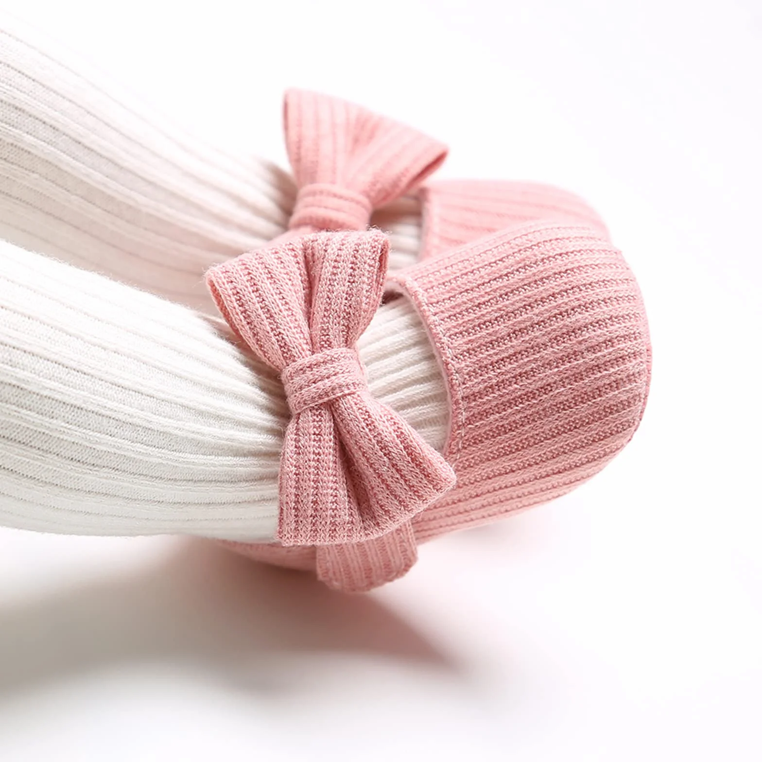2 szt. Buty dziecięce + pałąk dla dzieci kwiat buty anty zjeżdżalnia miękkie specjalne okazje chrzest na wesele buty, Wysoki, 6-12 mesi