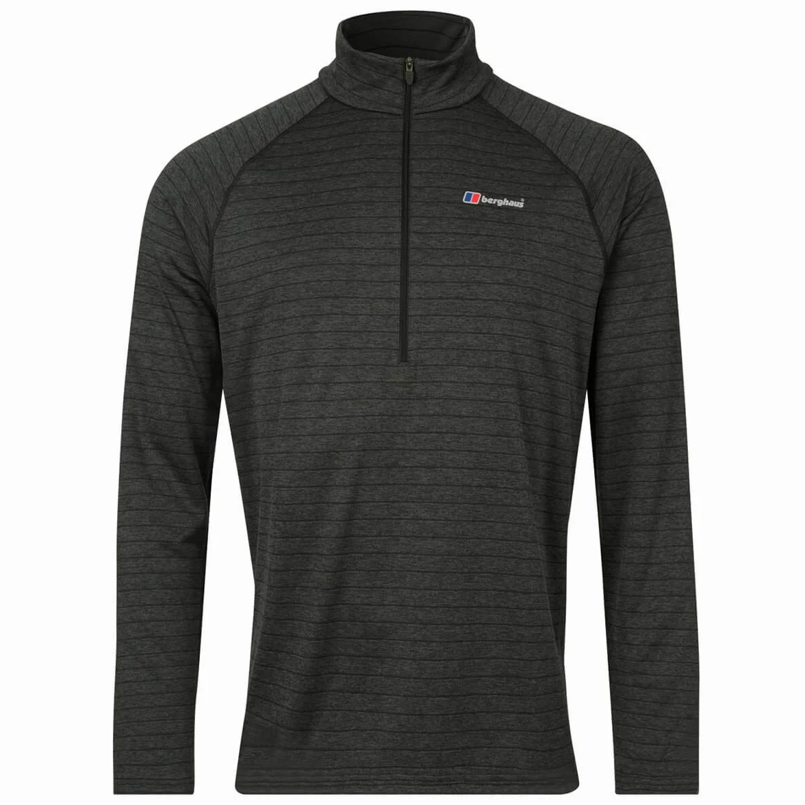 Berghaus Męska koszulka termiczna z zamkiem do połowy z długim rękawem